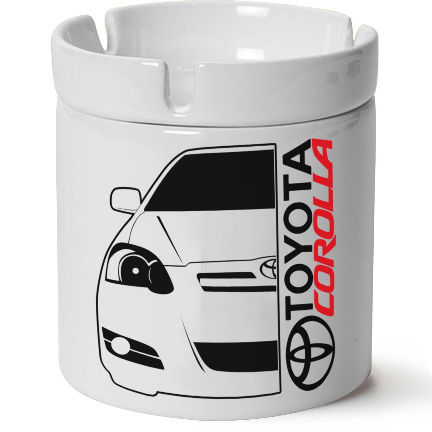 Toyota Corollae120 Baskılı Porselen At Söndür Küllük