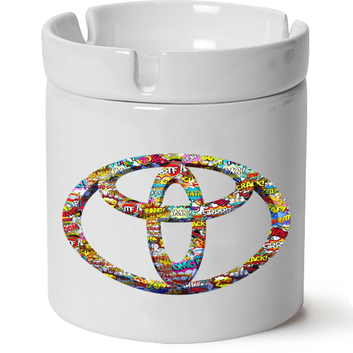 Toyota Logo Baskılı Porselen At Söndür Küllük