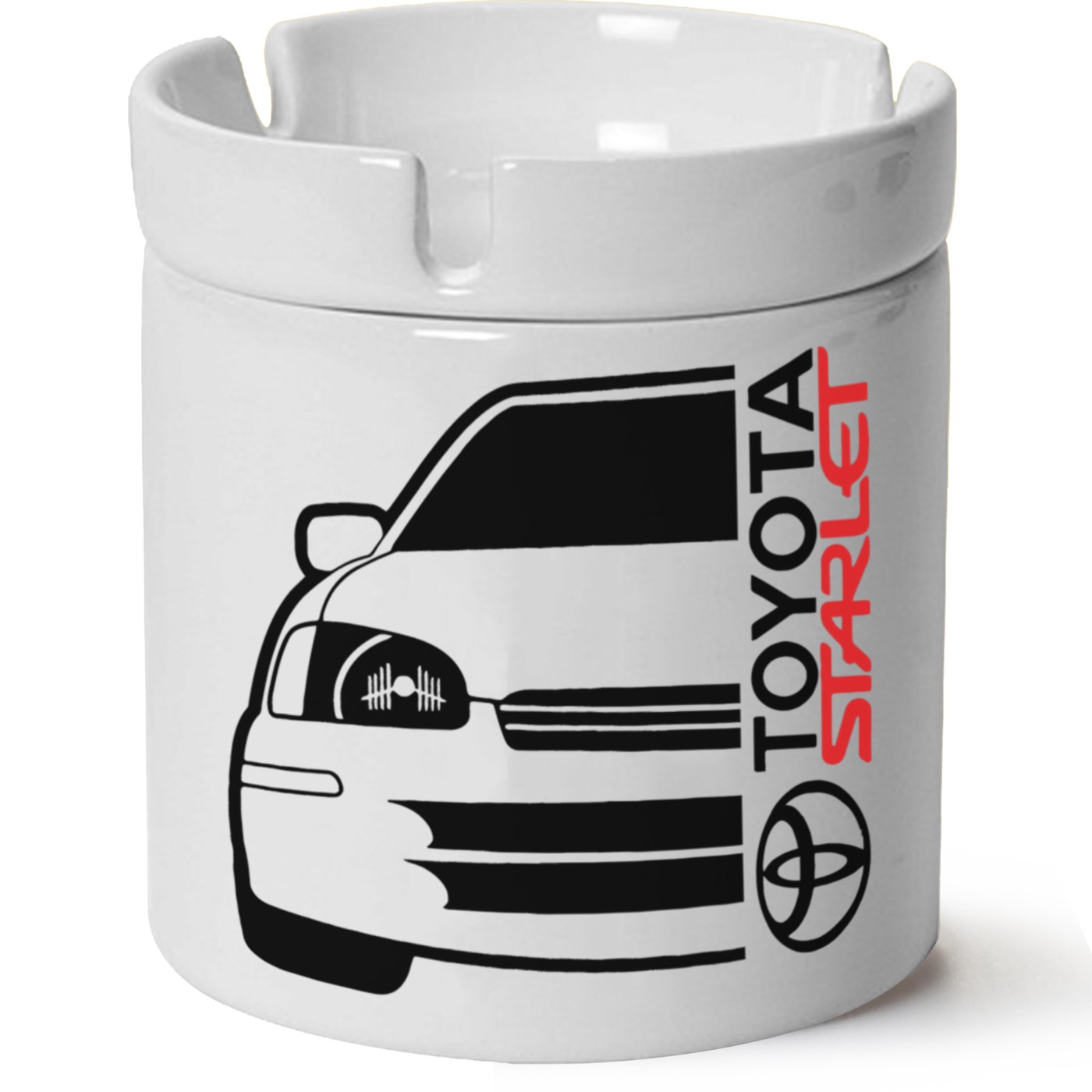 Toyota Starlet Baskılı Porselen At Söndür Küllük