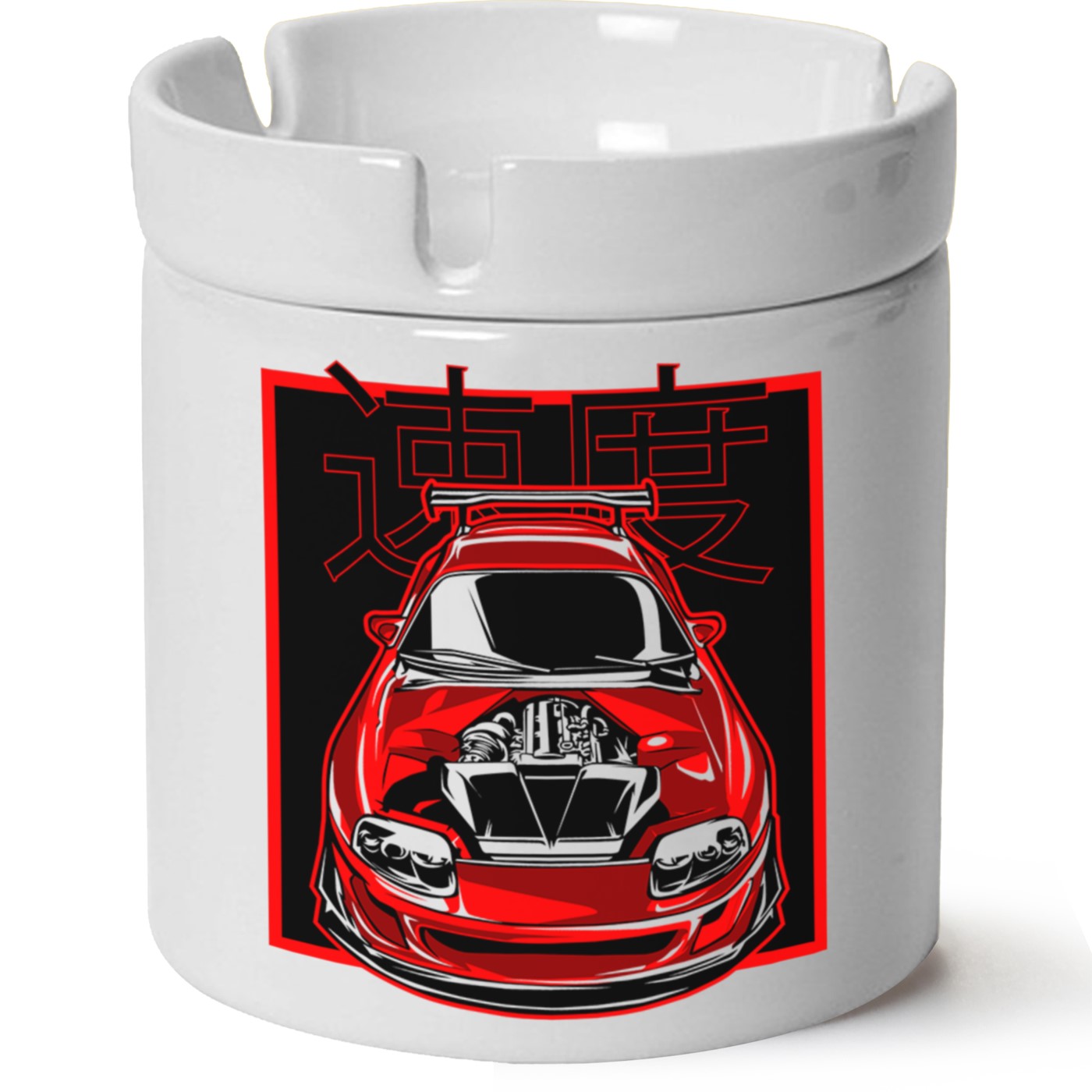 Toyota Supra Baskılı Porselen At Söndür Küllük