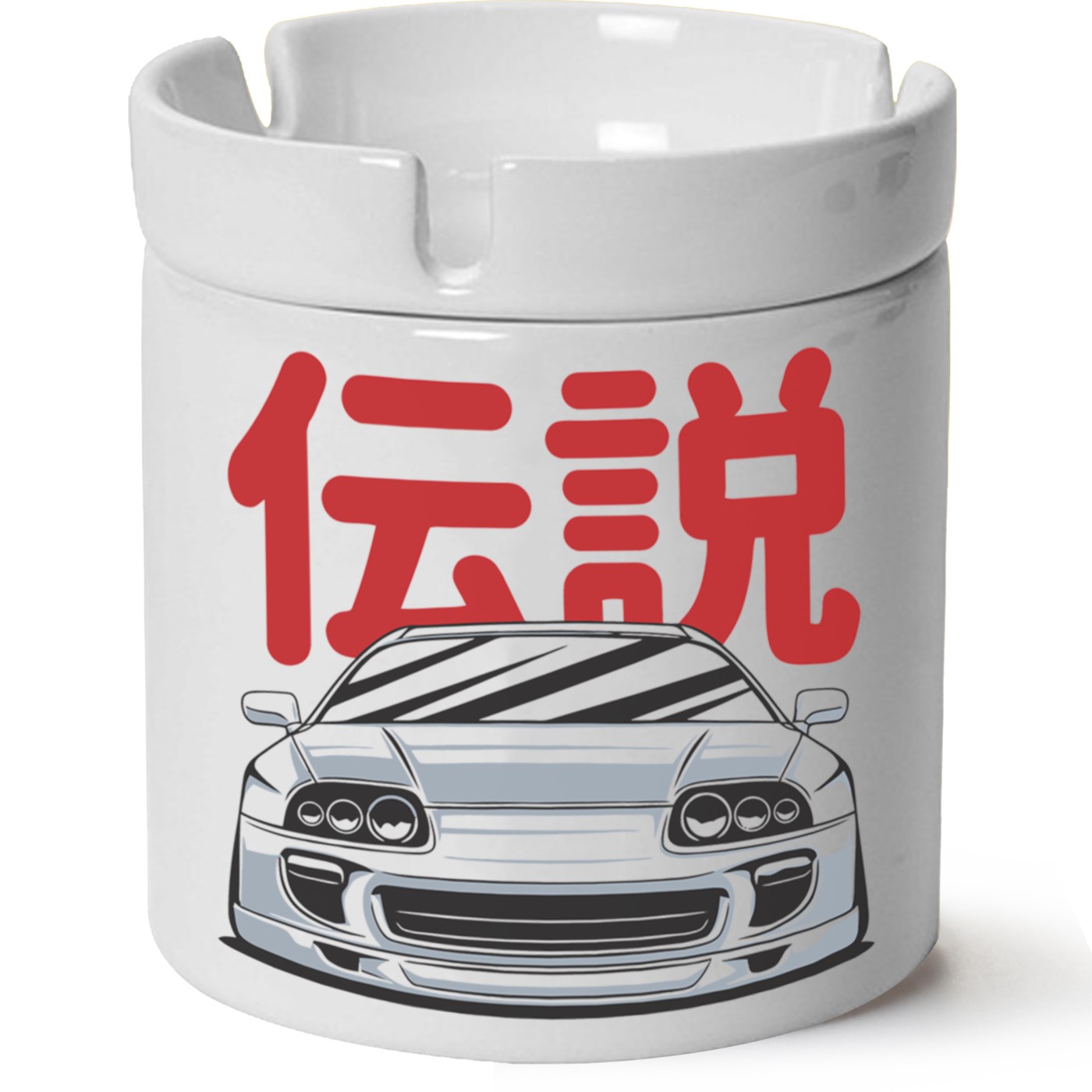 Toyota Supra Baskılı Porselen At Söndür Küllük