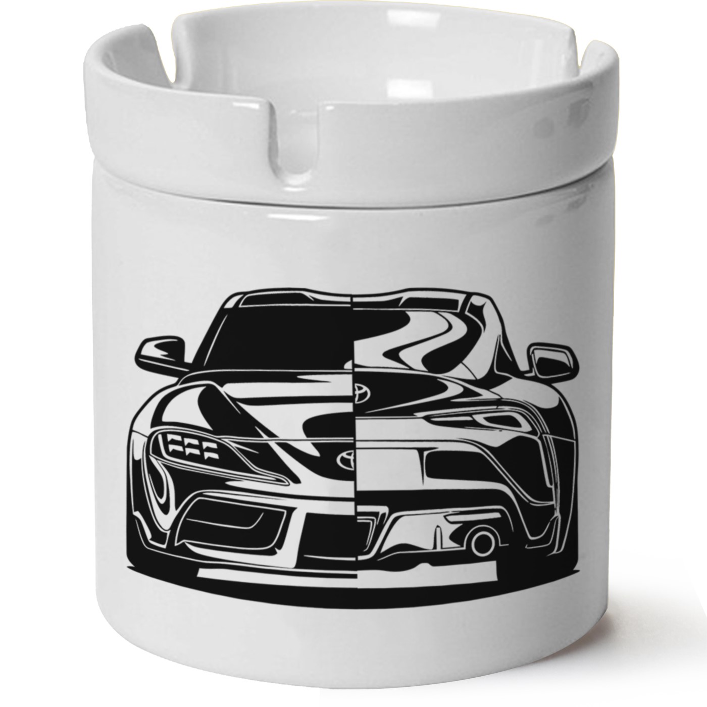 Toyota Supra Baskılı Porselen At Söndür Küllük