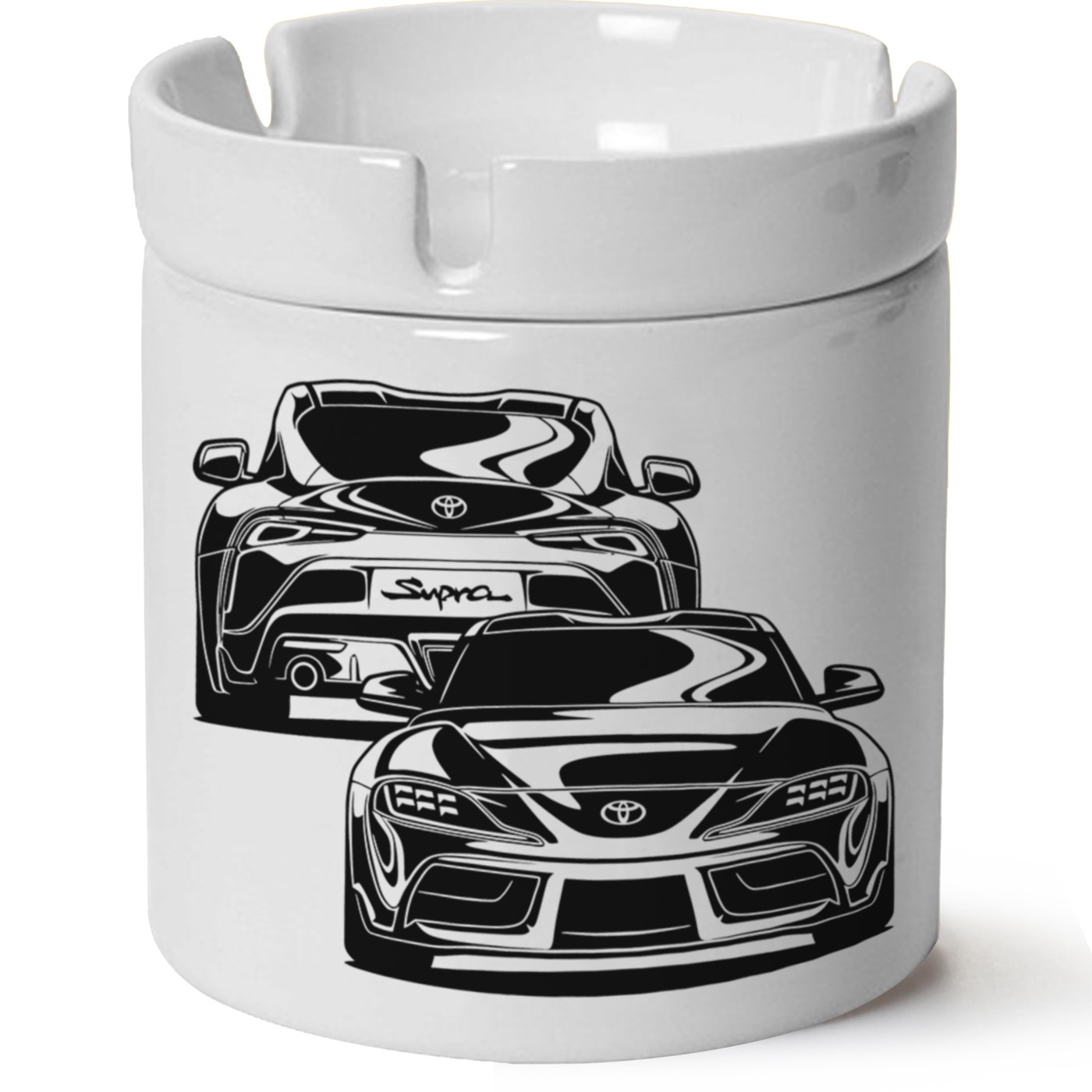 Toyota Supra Baskılı Porselen At Söndür Küllük