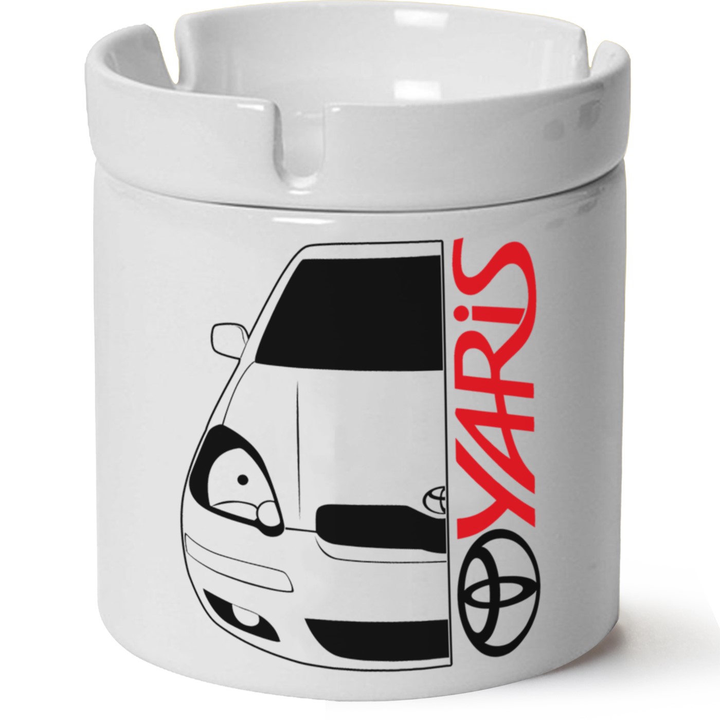 Toyota Yaris Baskılı Porselen At Söndür Küllük