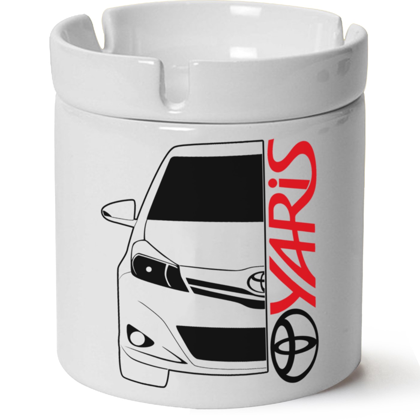 Toyota Yaris Baskılı Porselen At Söndür Küllük