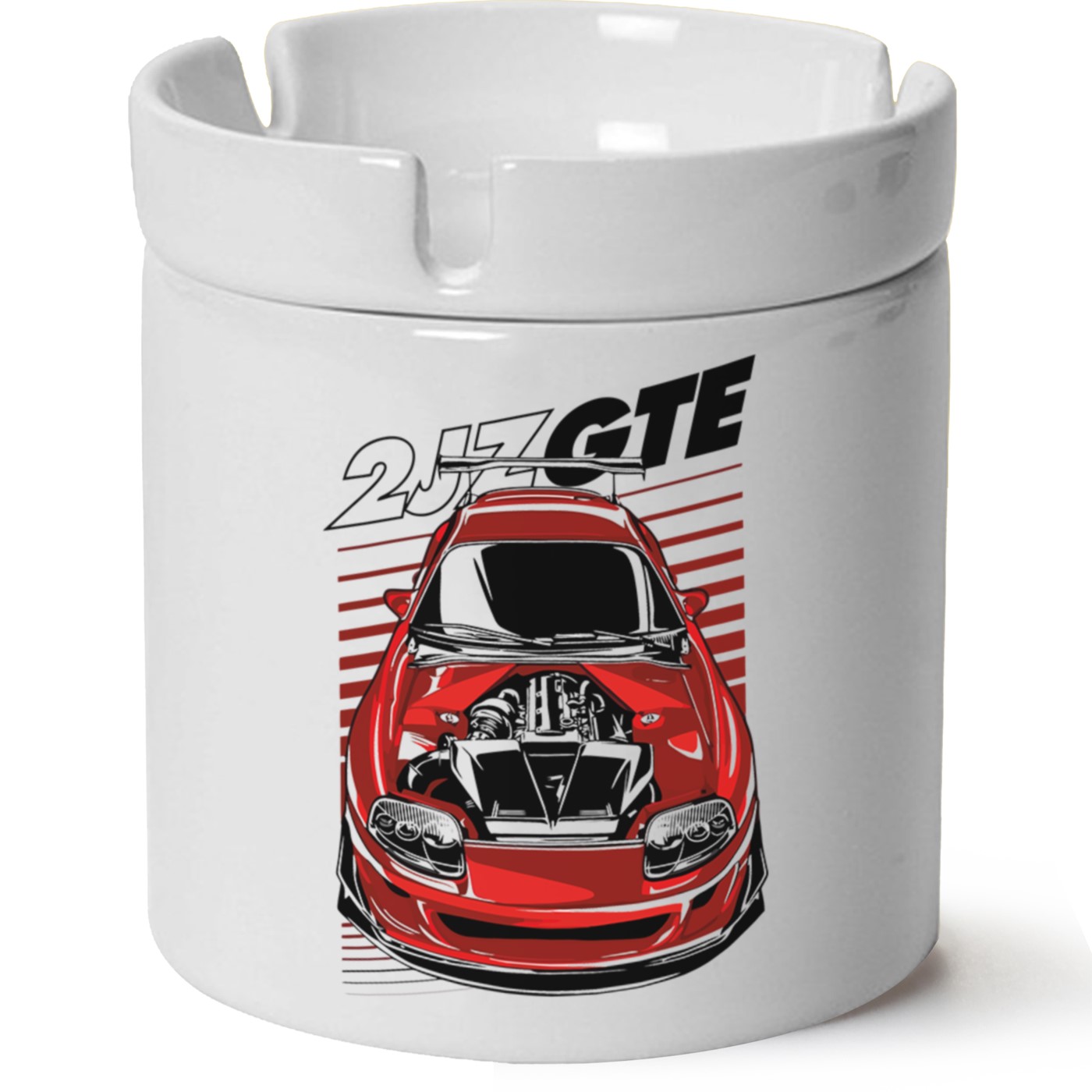 Toyota Supra Baskılı Porselen At Söndür Küllük