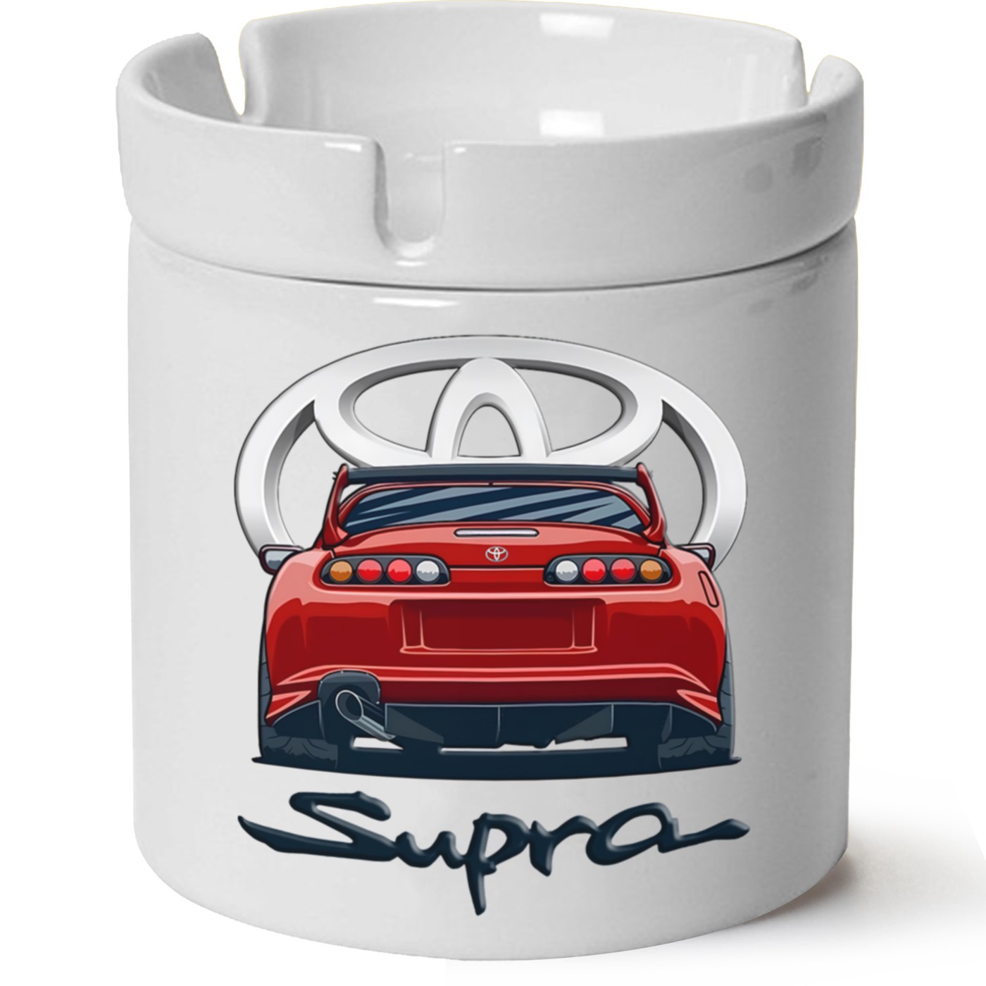 Toyota Supra Baskılı Porselen At Söndür Küllük