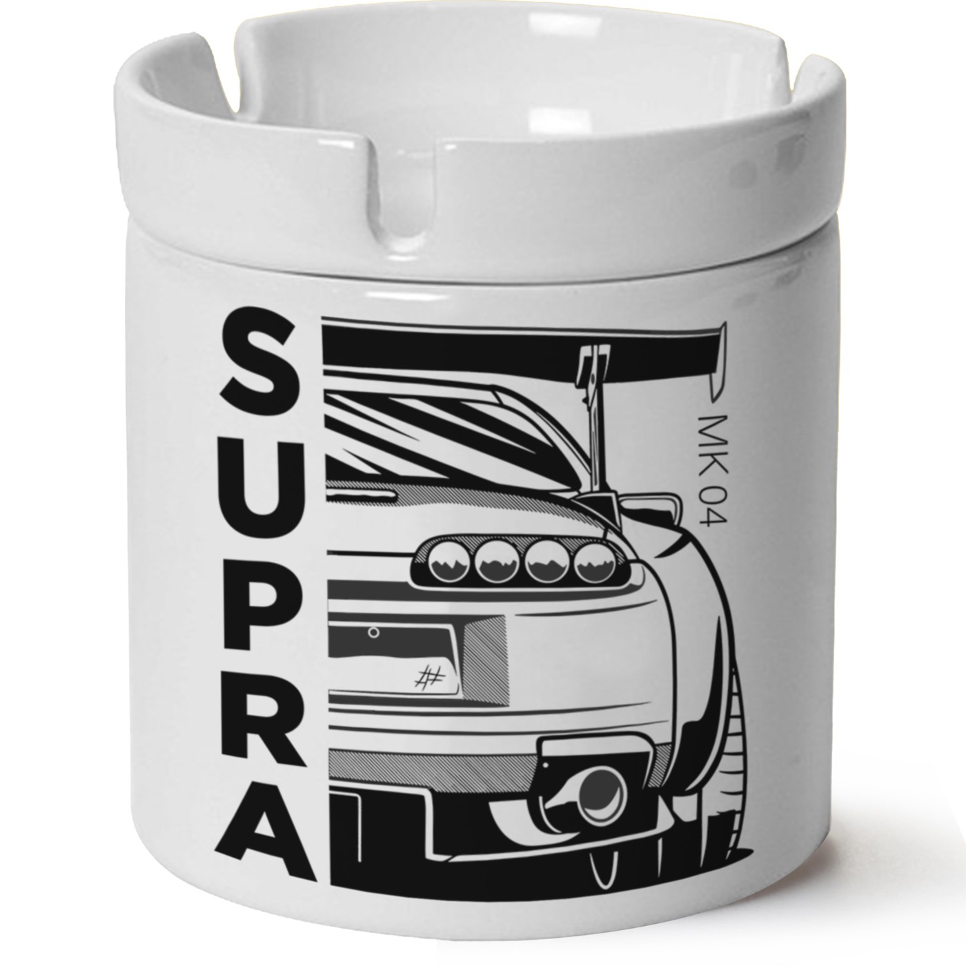 Toyota Supra Baskılı Porselen At Söndür Küllük