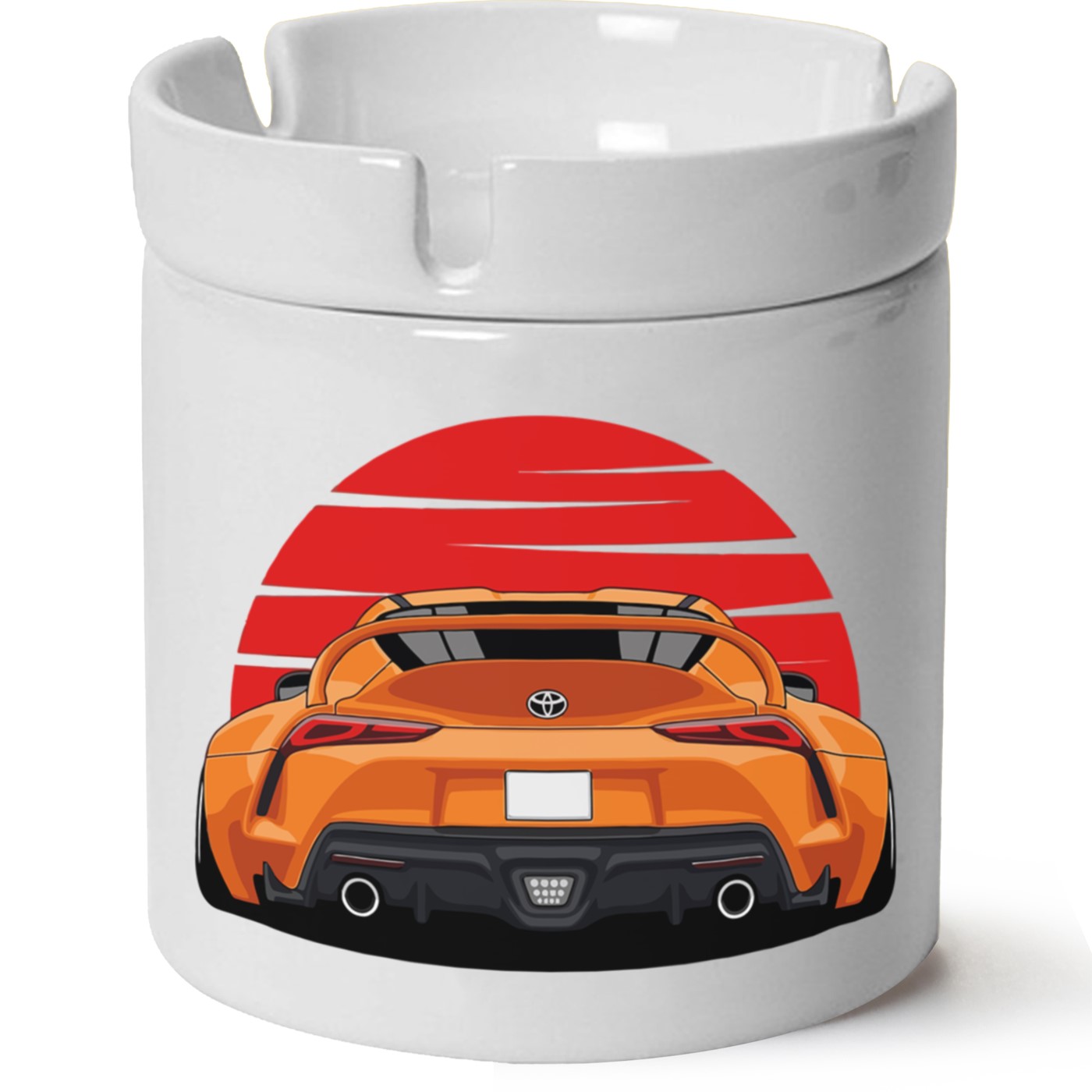 Toyota Supra Baskılı Porselen At Söndür Küllük