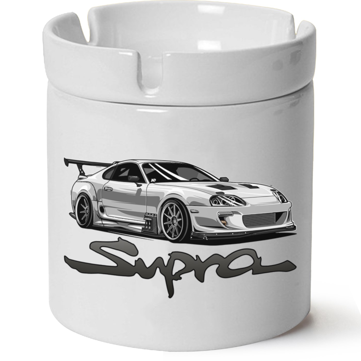 Toyota Supra Baskılı Porselen At Söndür Küllük