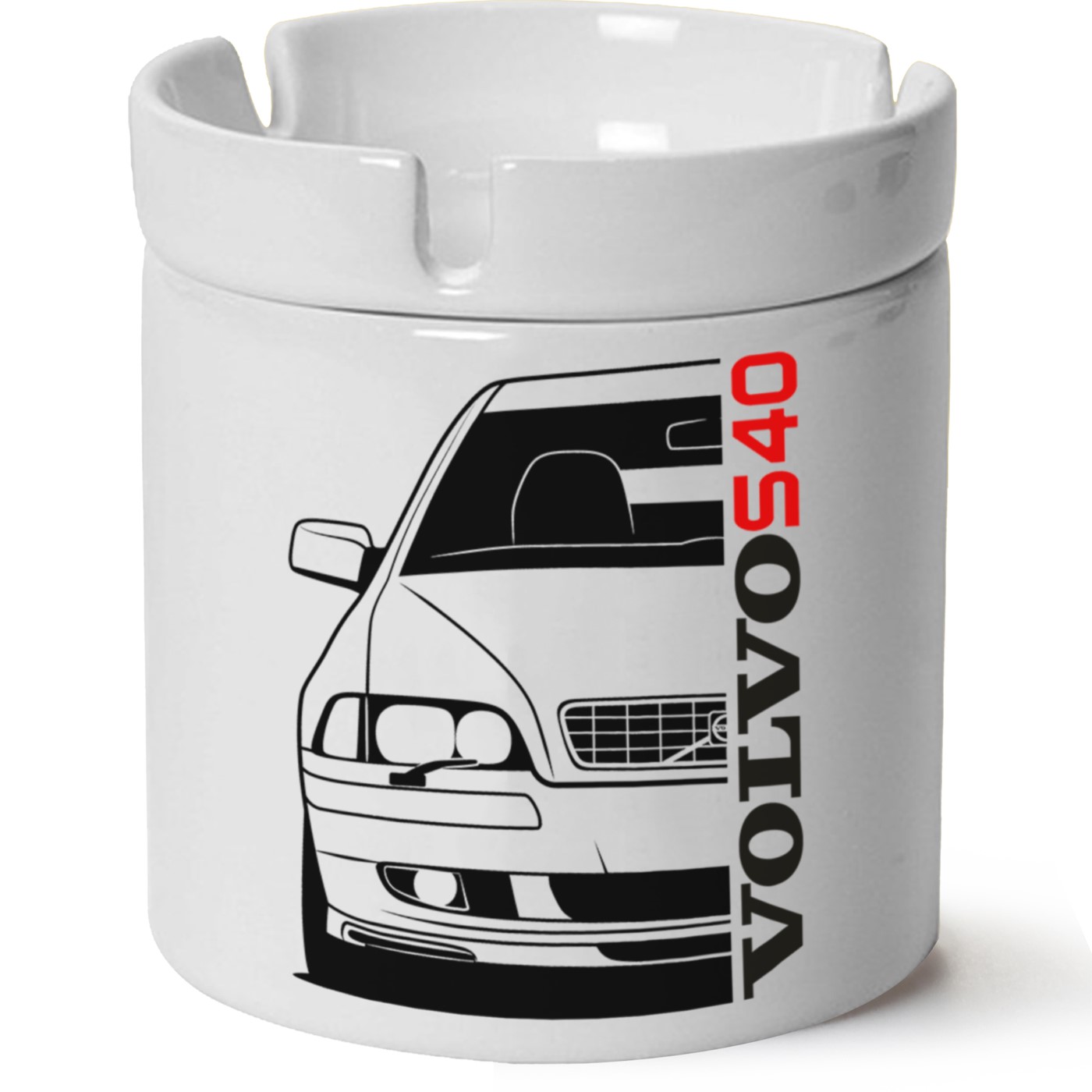 Volvo S40 Baskılı Porselen At Söndür Küllük