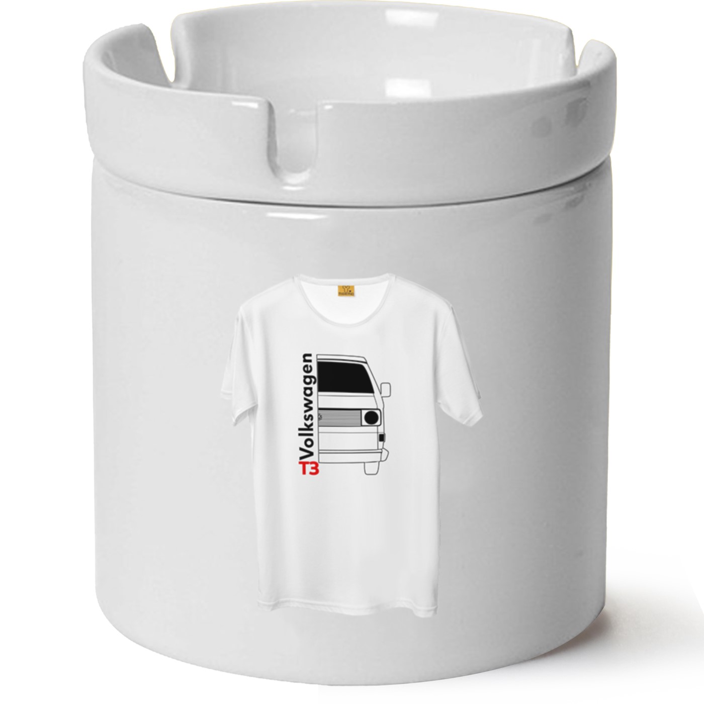 Vw Transporter T3 Baskılı Porselen At Söndür Küllük