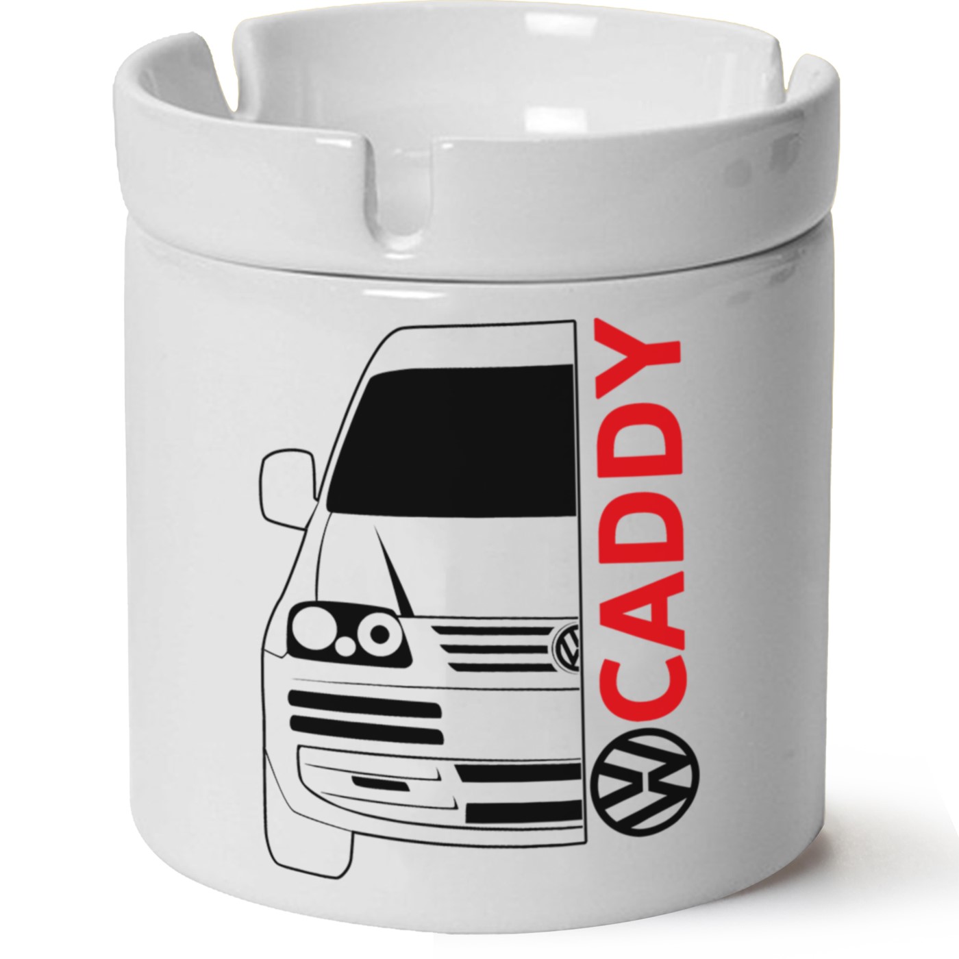 Vw Caddy Baskılı Porselen At Söndür Küllük