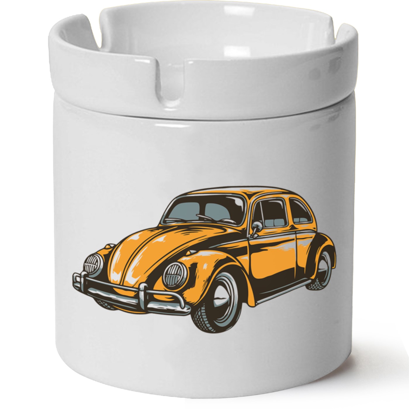 Vw Beetlek Baskılı Porselen At Söndür Küllük