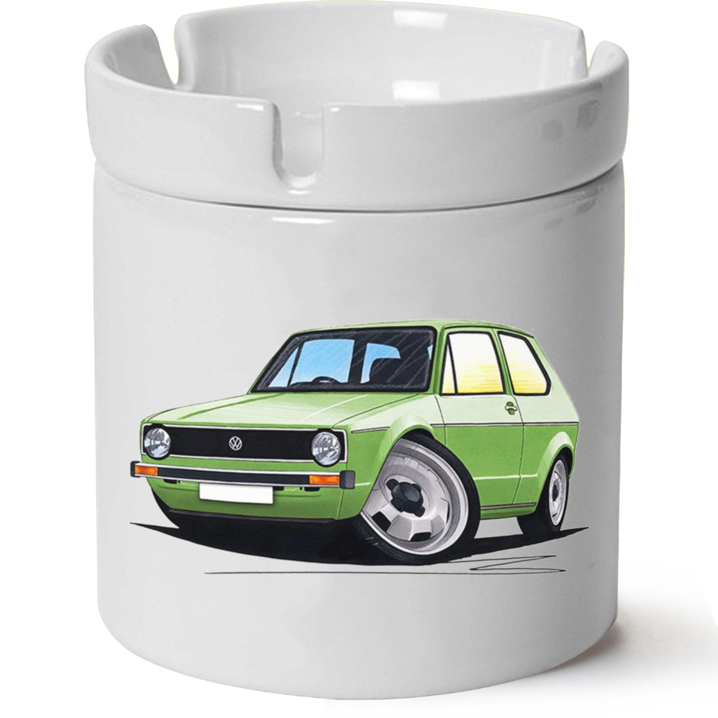 Vw Golf 1 Baskılı Porselen At Söndür Küllük