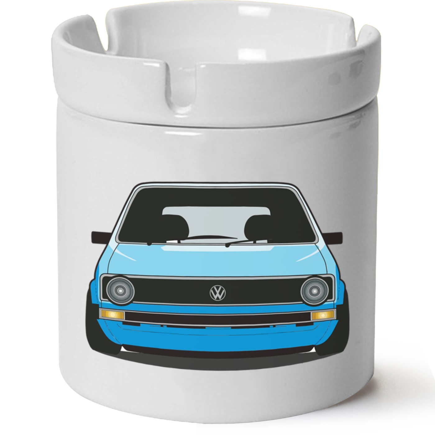 Vw Golf 1 Baskılı Porselen At Söndür Küllük