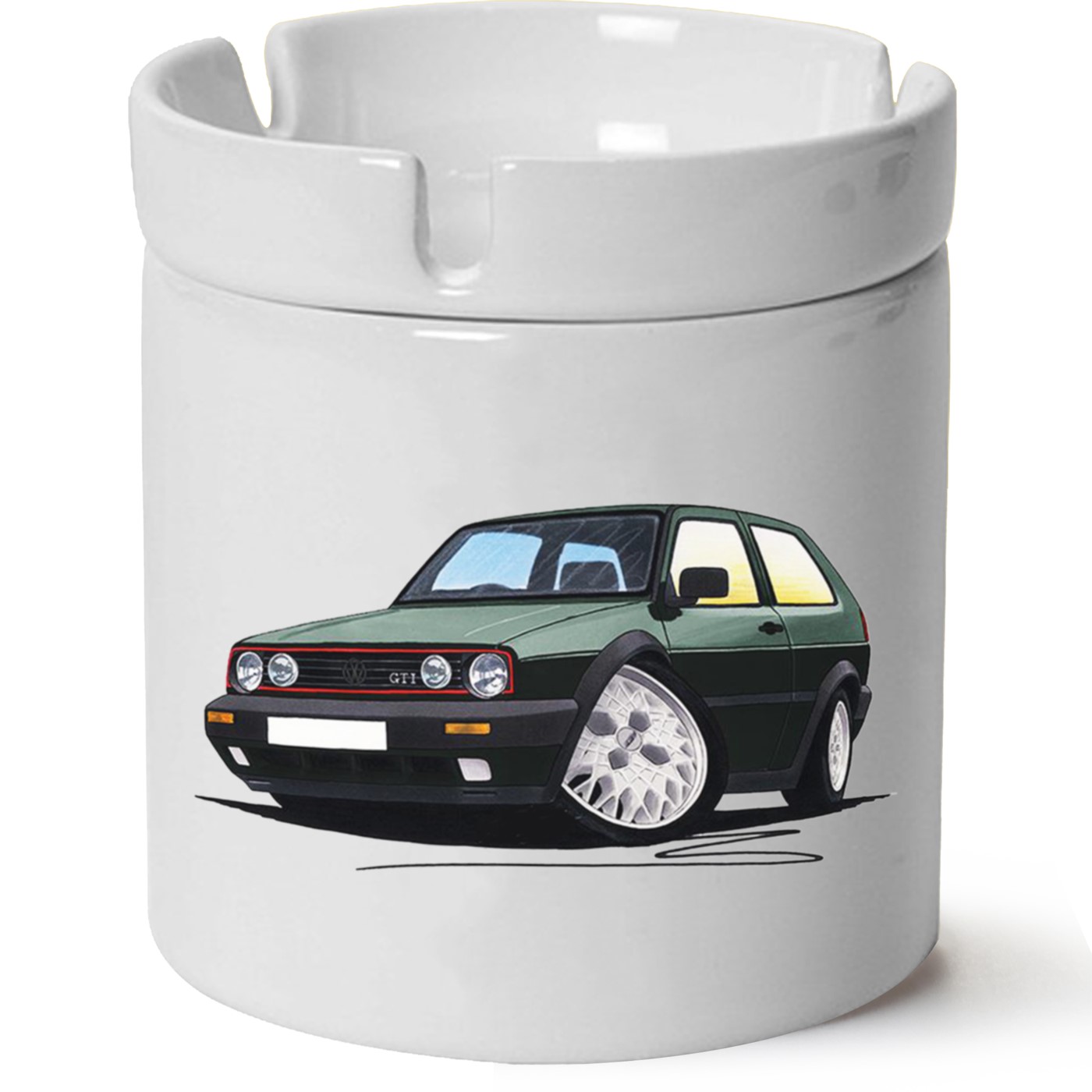 Vw Golf 2 Baskılı Porselen At Söndür Küllük