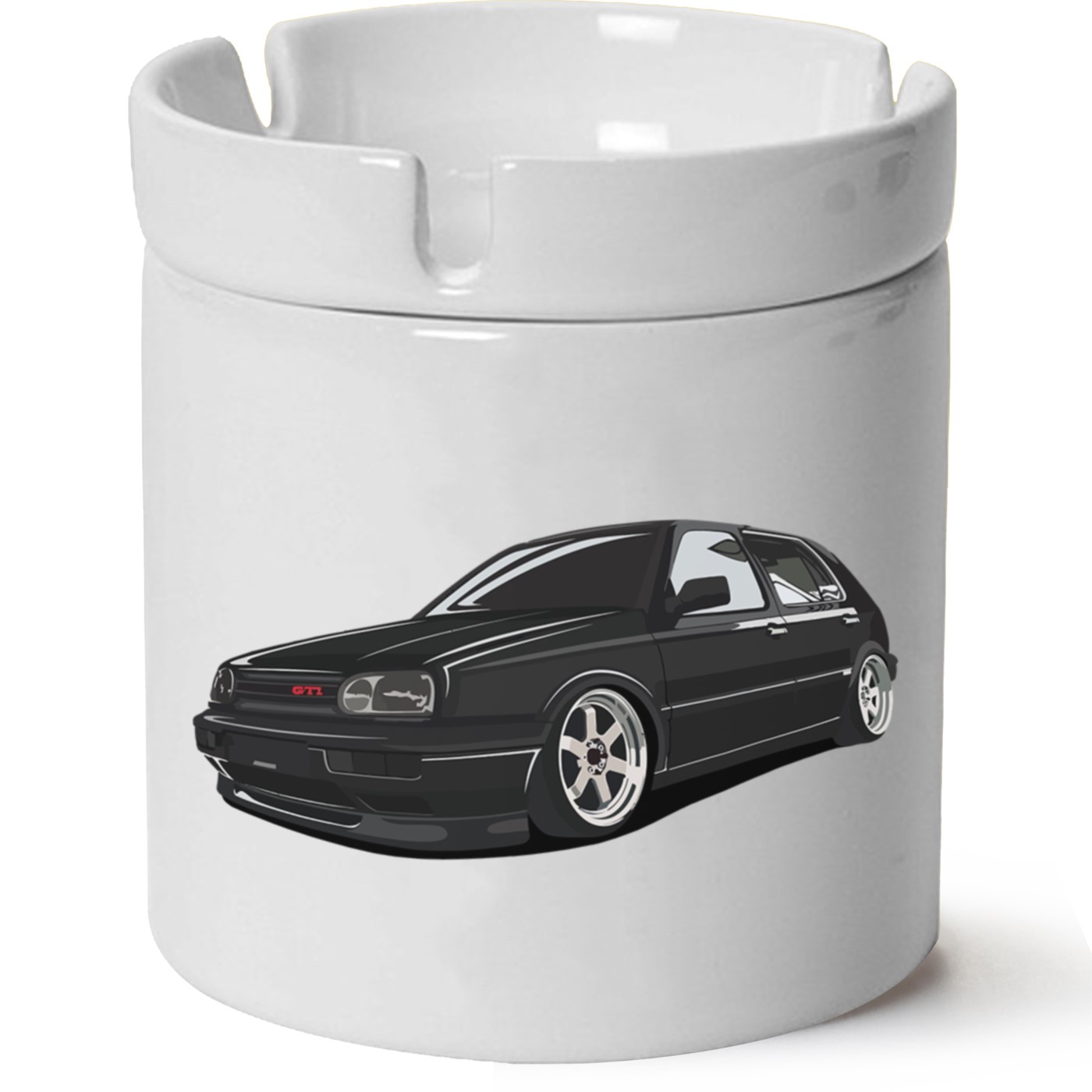 Vw Golf 3 Baskılı Porselen At Söndür Küllük