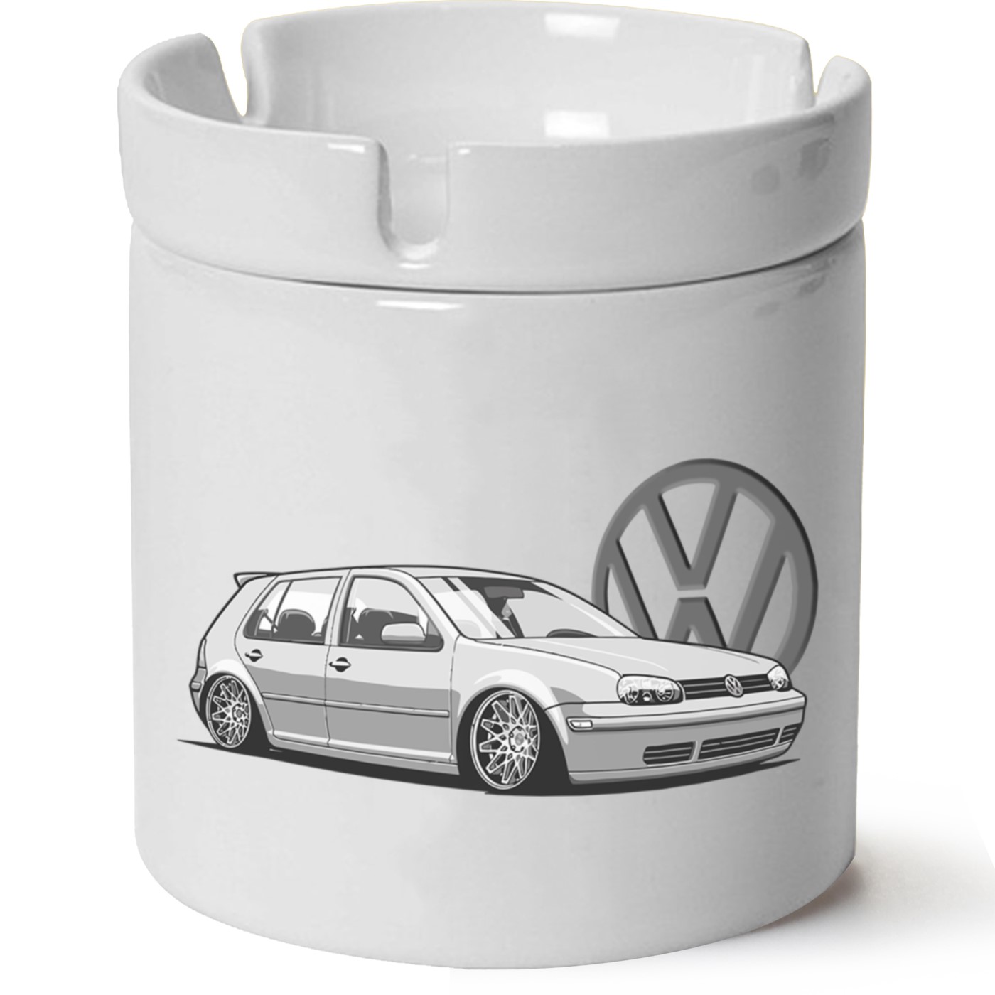 Vw Golf 4 Baskılı Porselen At Söndür Küllük