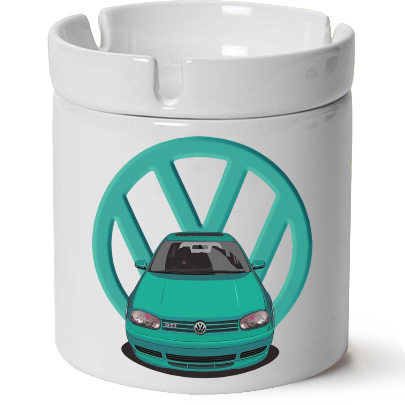 Vw Golf 4 Baskılı Porselen At Söndür Küllük