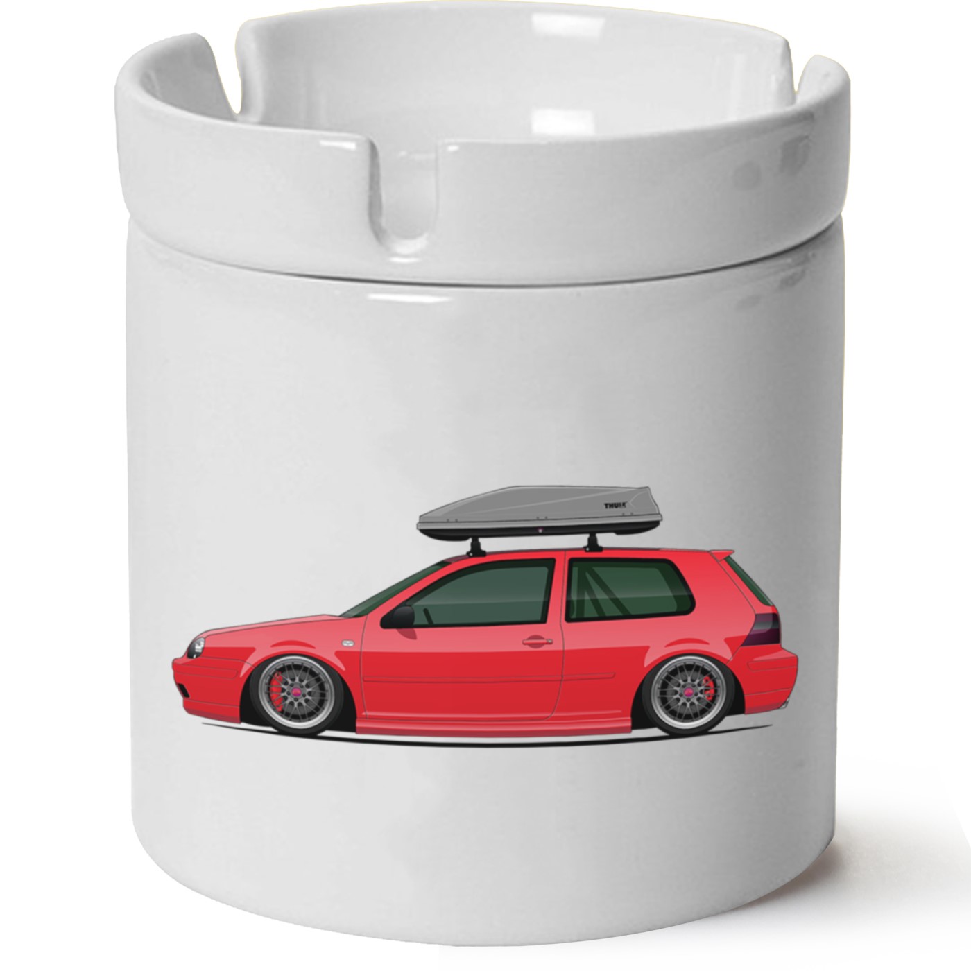 Vw Golf 4 Baskılı Porselen At Söndür Küllük