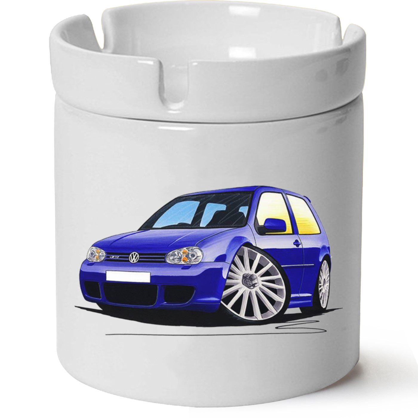 Vw Golf 4 Baskılı Porselen At Söndür Küllük