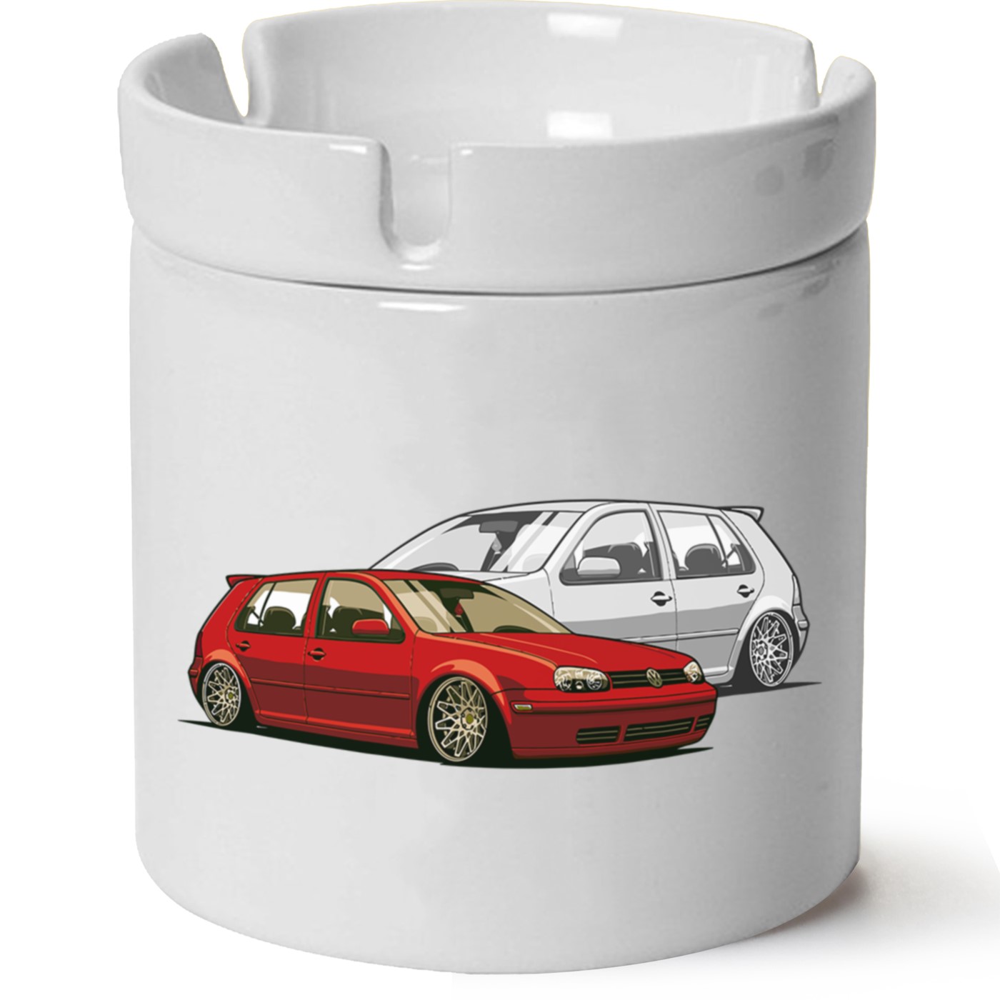 Vw Golf 4 Baskılı Porselen At Söndür Küllük