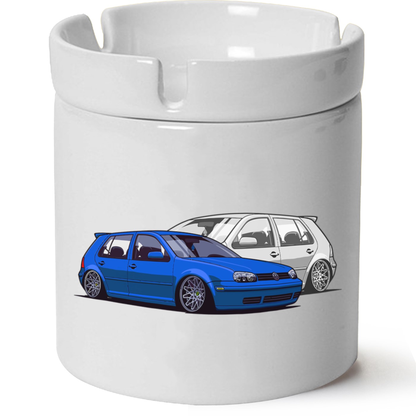 Vw Golf 4 Baskılı Porselen At Söndür Küllük