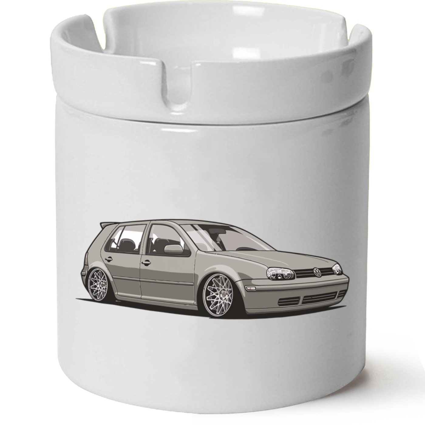 Vw Golf 4 Baskılı Porselen At Söndür Küllük