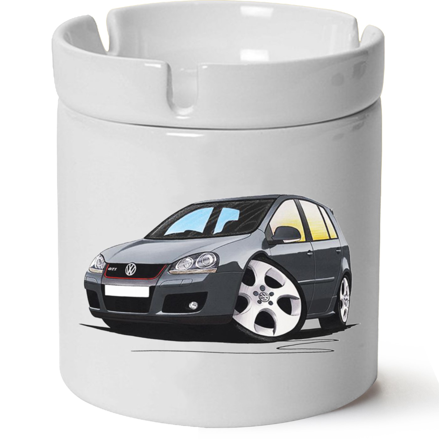 Vw Golf 5 Baskılı Porselen At Söndür Küllük