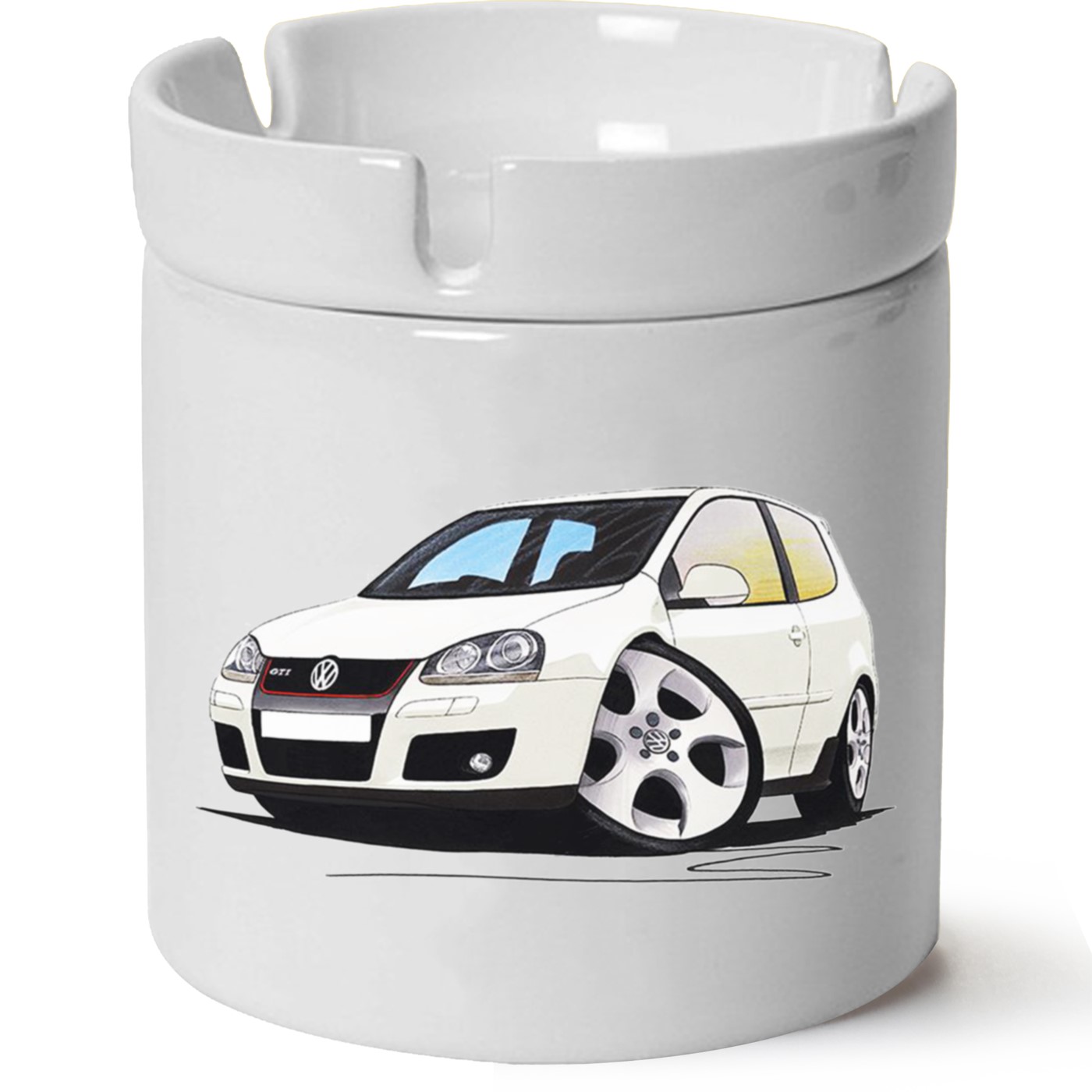 Vw Golf 5 Baskılı Porselen At Söndür Küllük