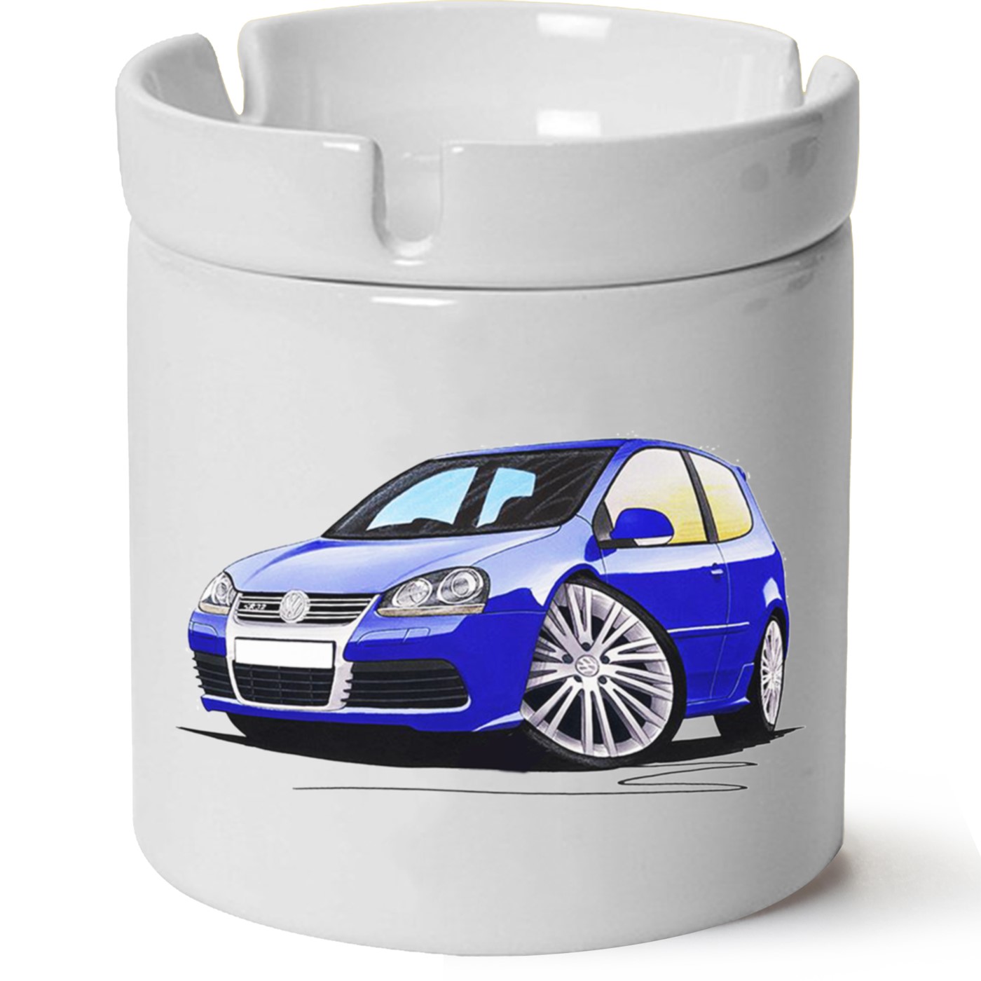 Vw Golf 5 Baskılı Porselen At Söndür Küllük