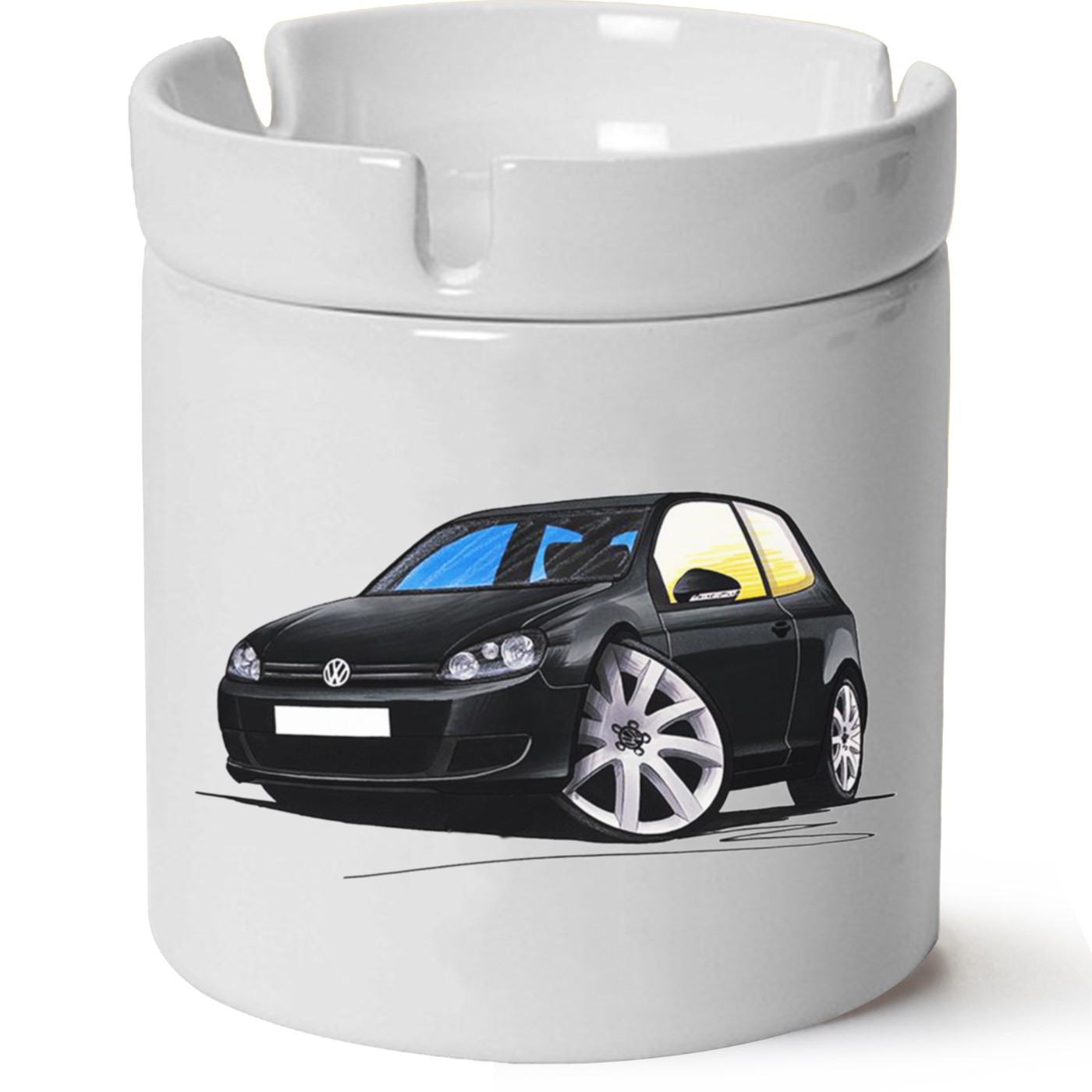 Vw Golf 6 Baskılı Porselen At Söndür Küllük