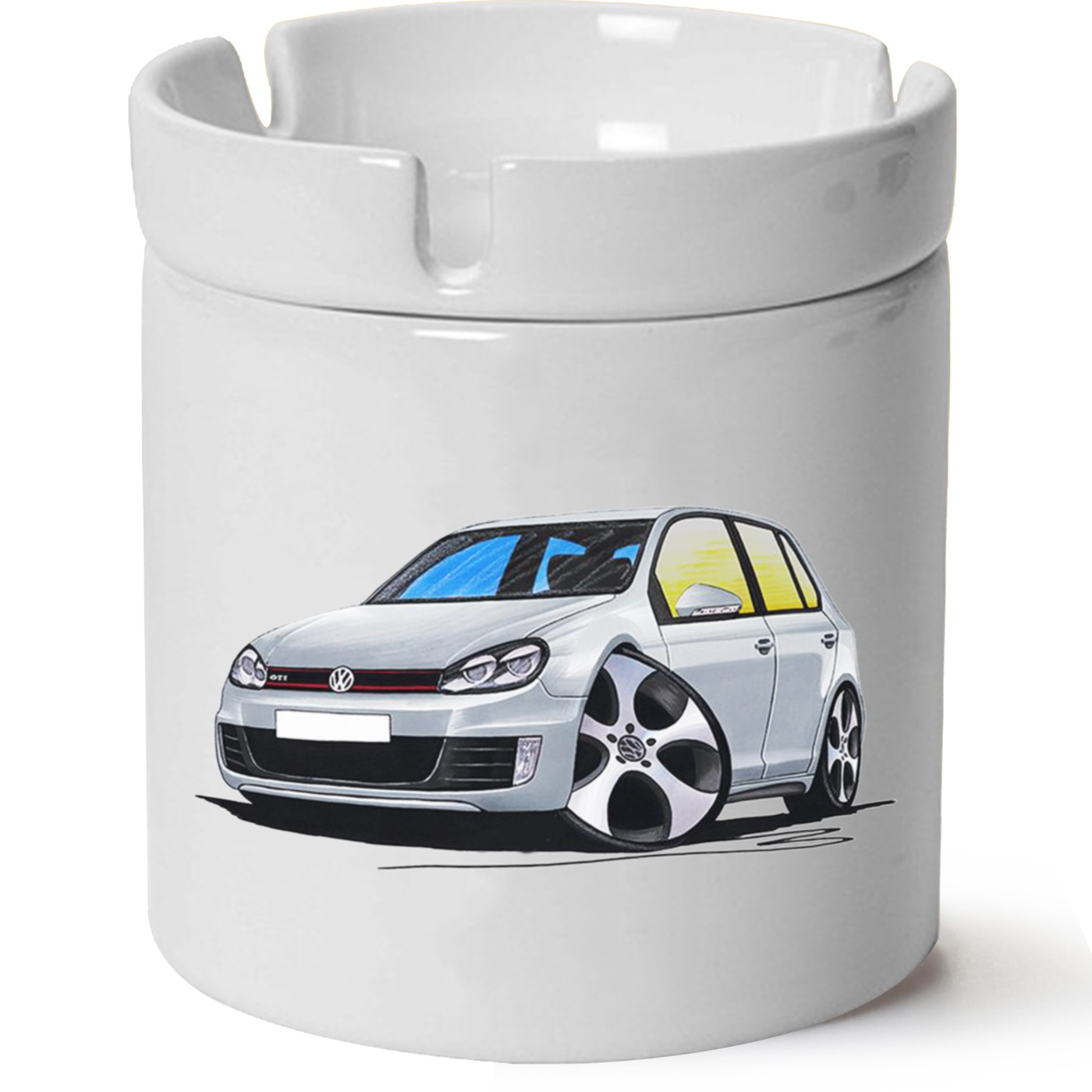 Vw Golf 6 Baskılı Porselen At Söndür Küllük