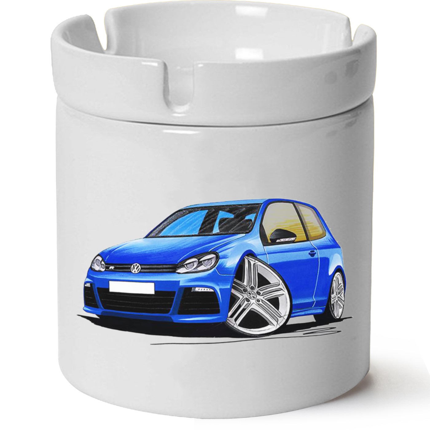 Vw Golf 6 Baskılı Porselen At Söndür Küllük