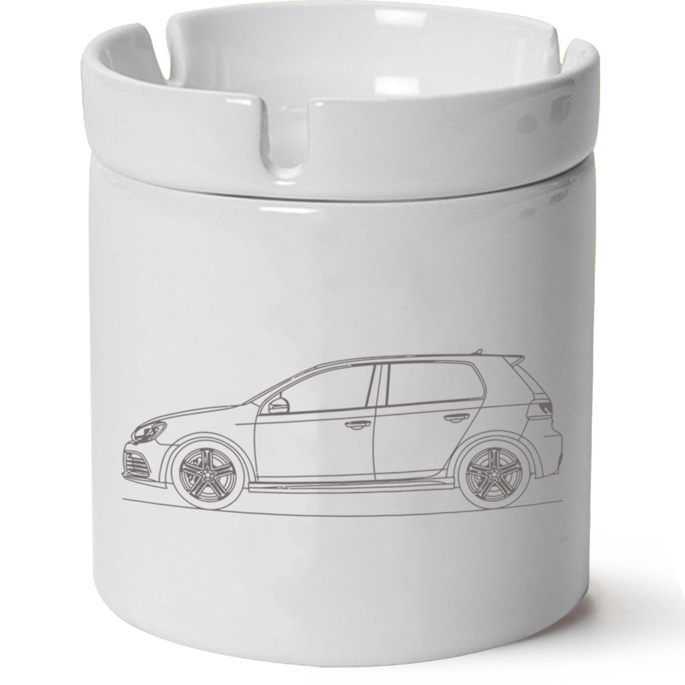 Vw Golf 6 Baskılı Porselen At Söndür Küllük