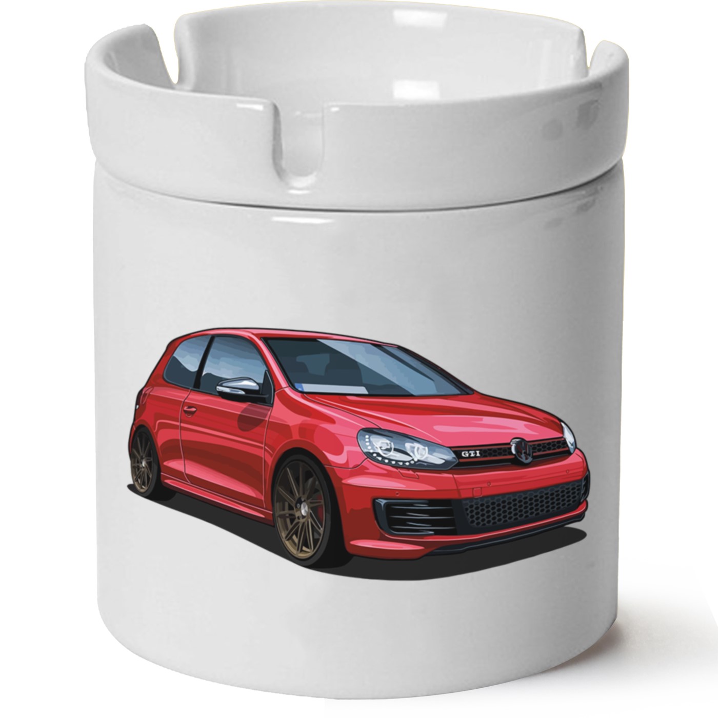 Vw Golf 6 Baskılı Porselen At Söndür Küllük