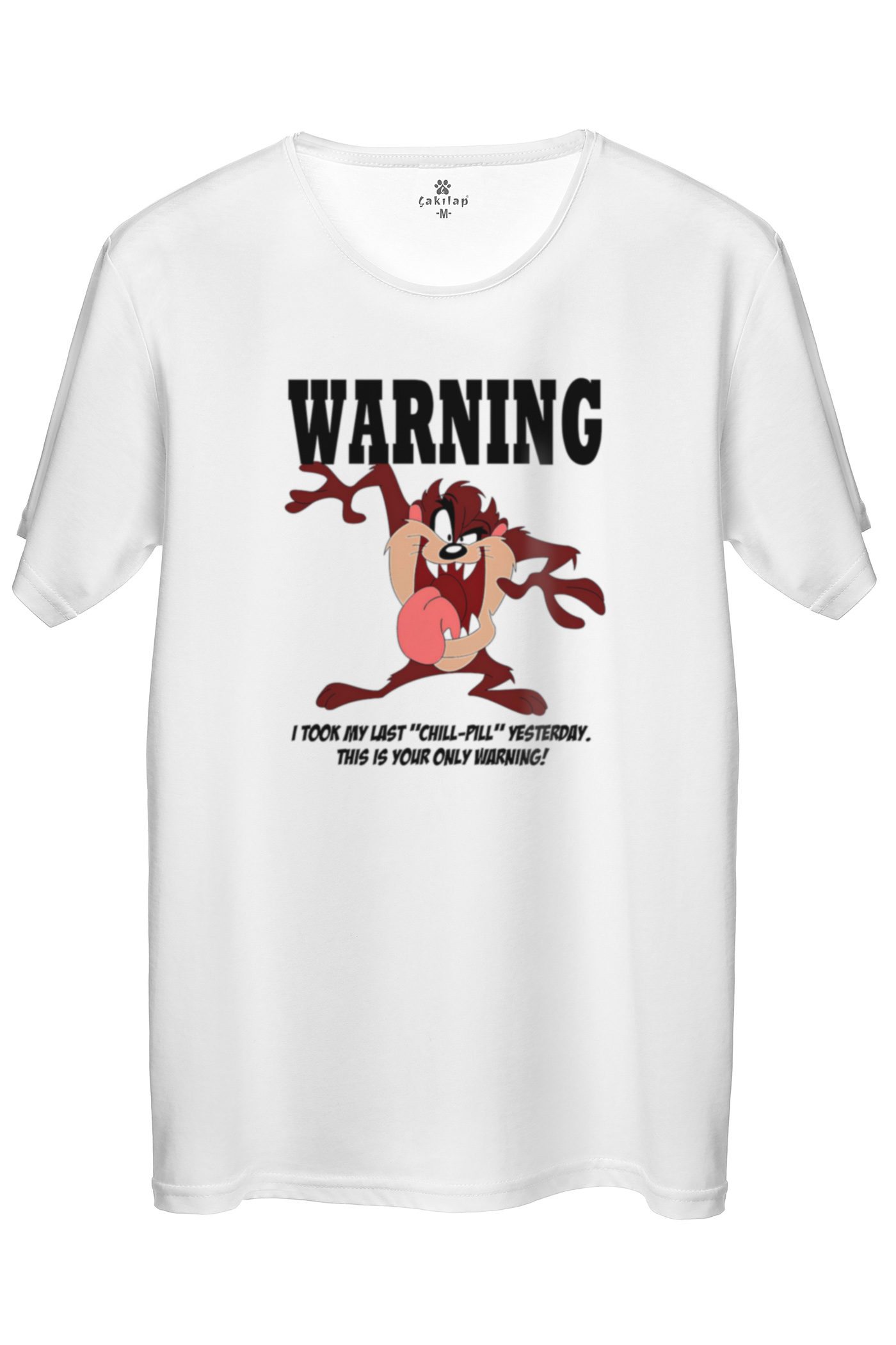 Tazmanya Canavarı Baskılı Regular Tişört