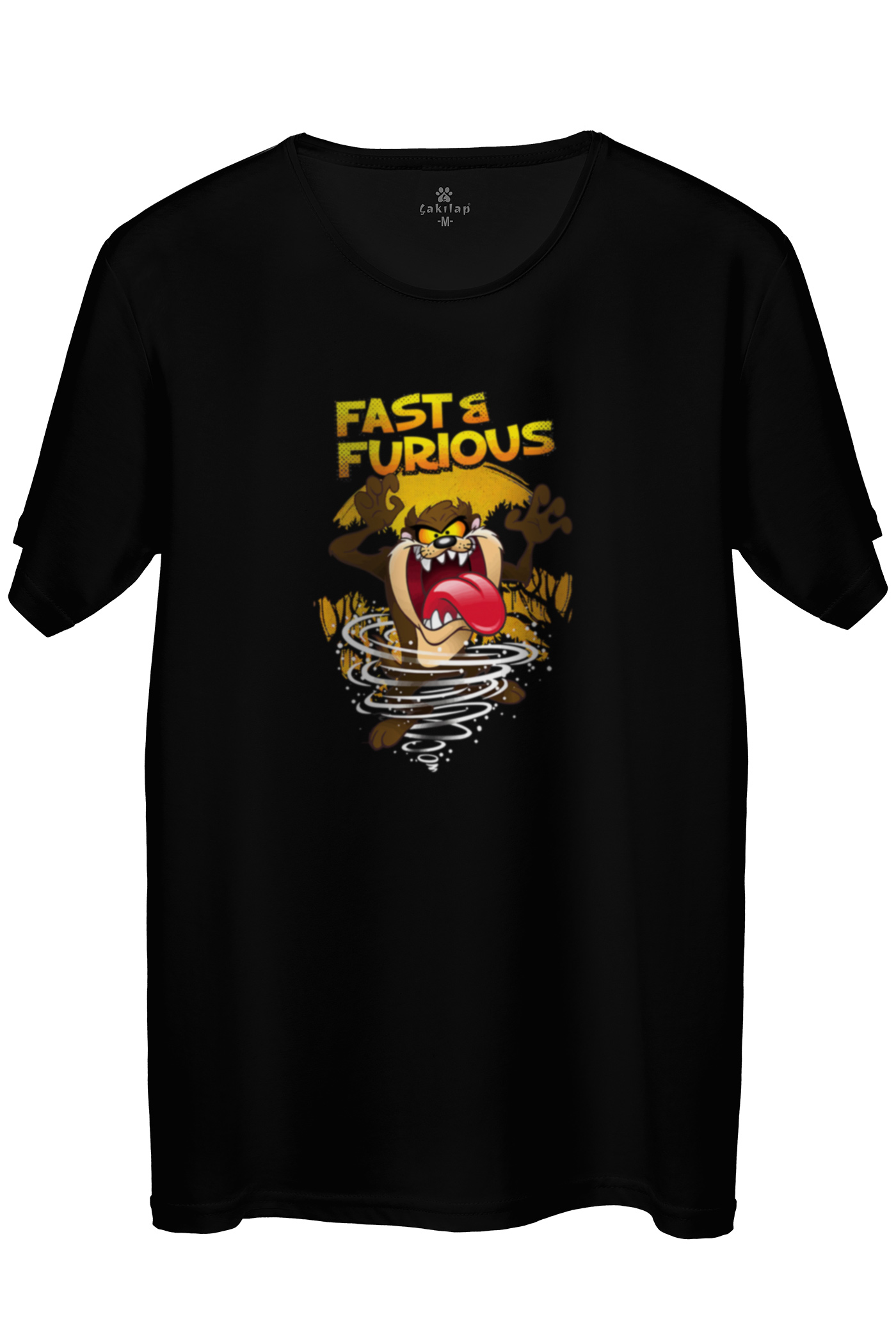 Tazmanya Canavarı Baskılı Regular Tişört