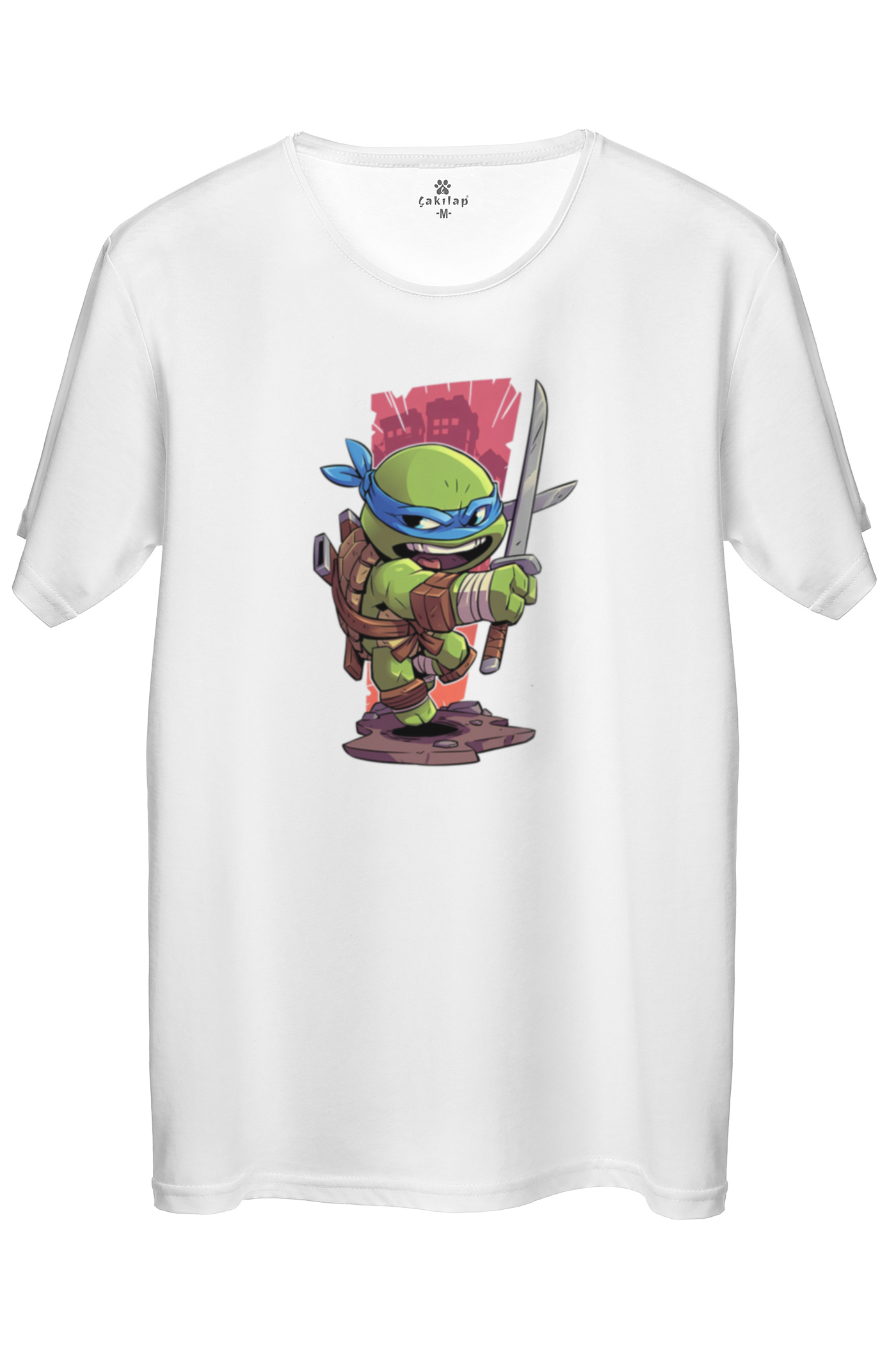 Ninja Kaplumbagalar Leonardo Baskılı Regular Tişört