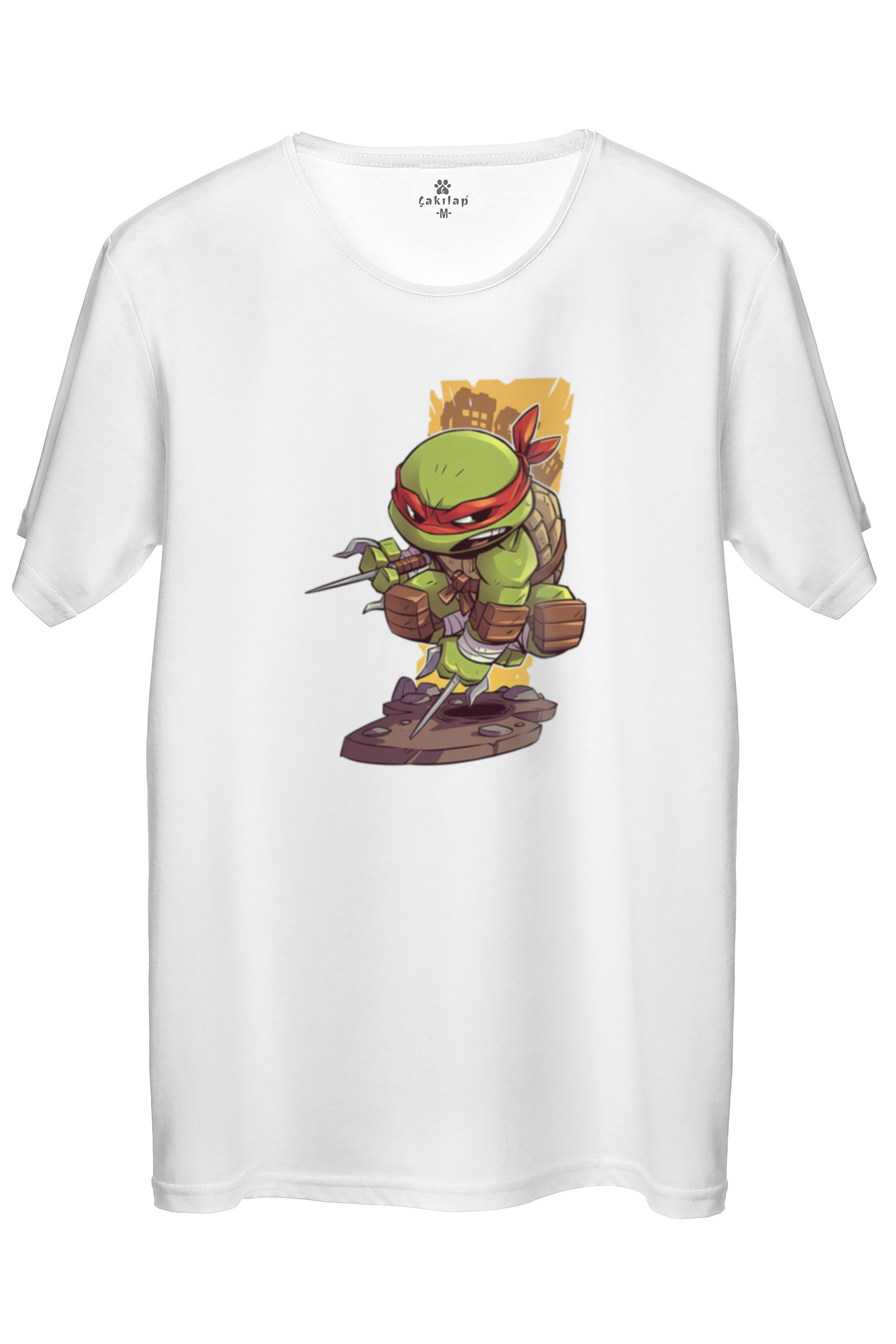 Ninja Kaplumbagalar Raphael Baskılı Regular Tişört