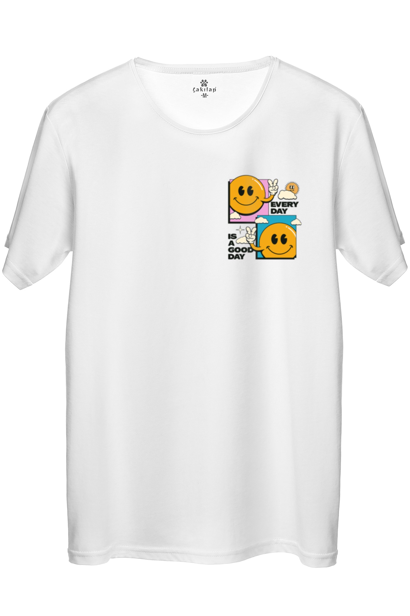 Retro Baskılı Regular Tişört