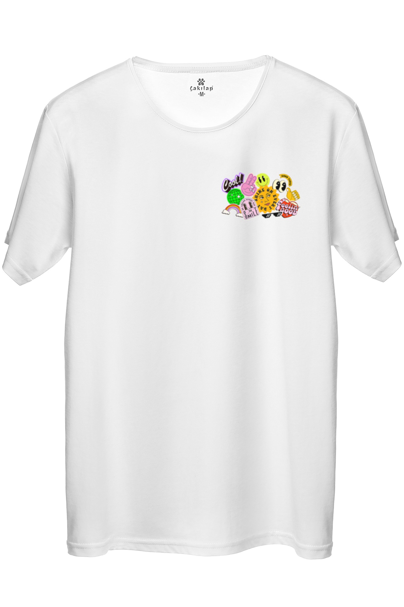 Retro Baskılı Regular Tişört