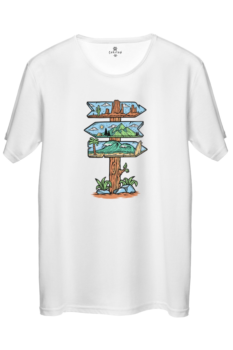 Macera-Doğa Baskılı Regular Tişört