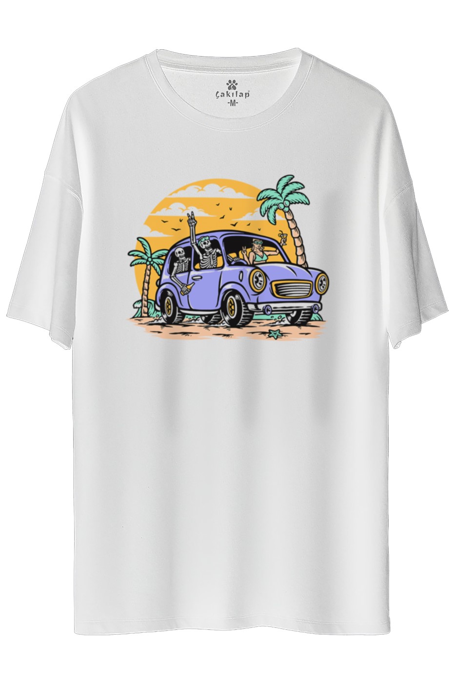 Macera-Doğa Baskılı Oversize Tişört