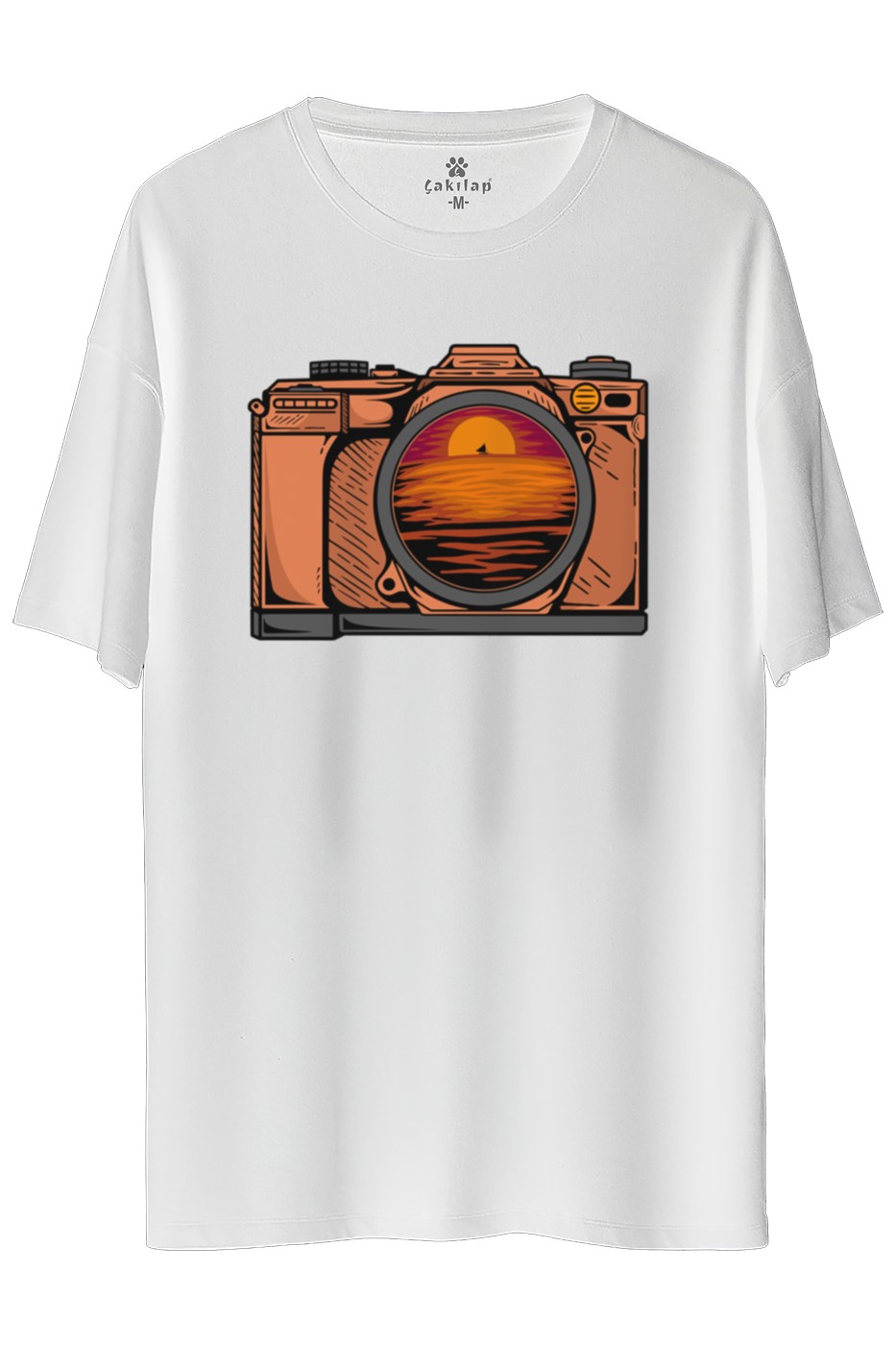 Macera-Doğa Baskılı Oversize Tişört