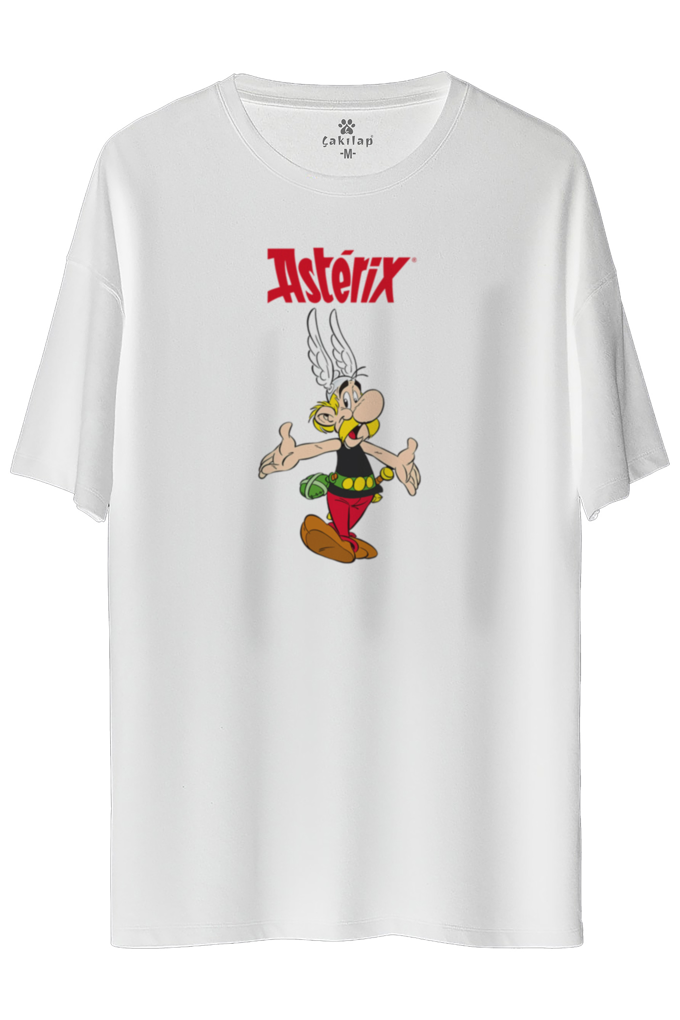 Astrix Obelix Baskılı Oversize Tişört