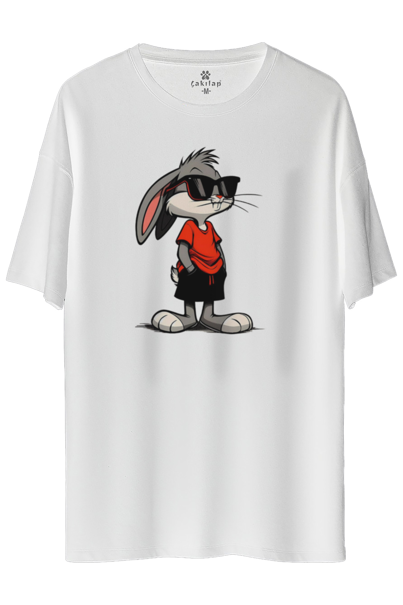 Bugs Bunny Baskılı Oversize Tişört