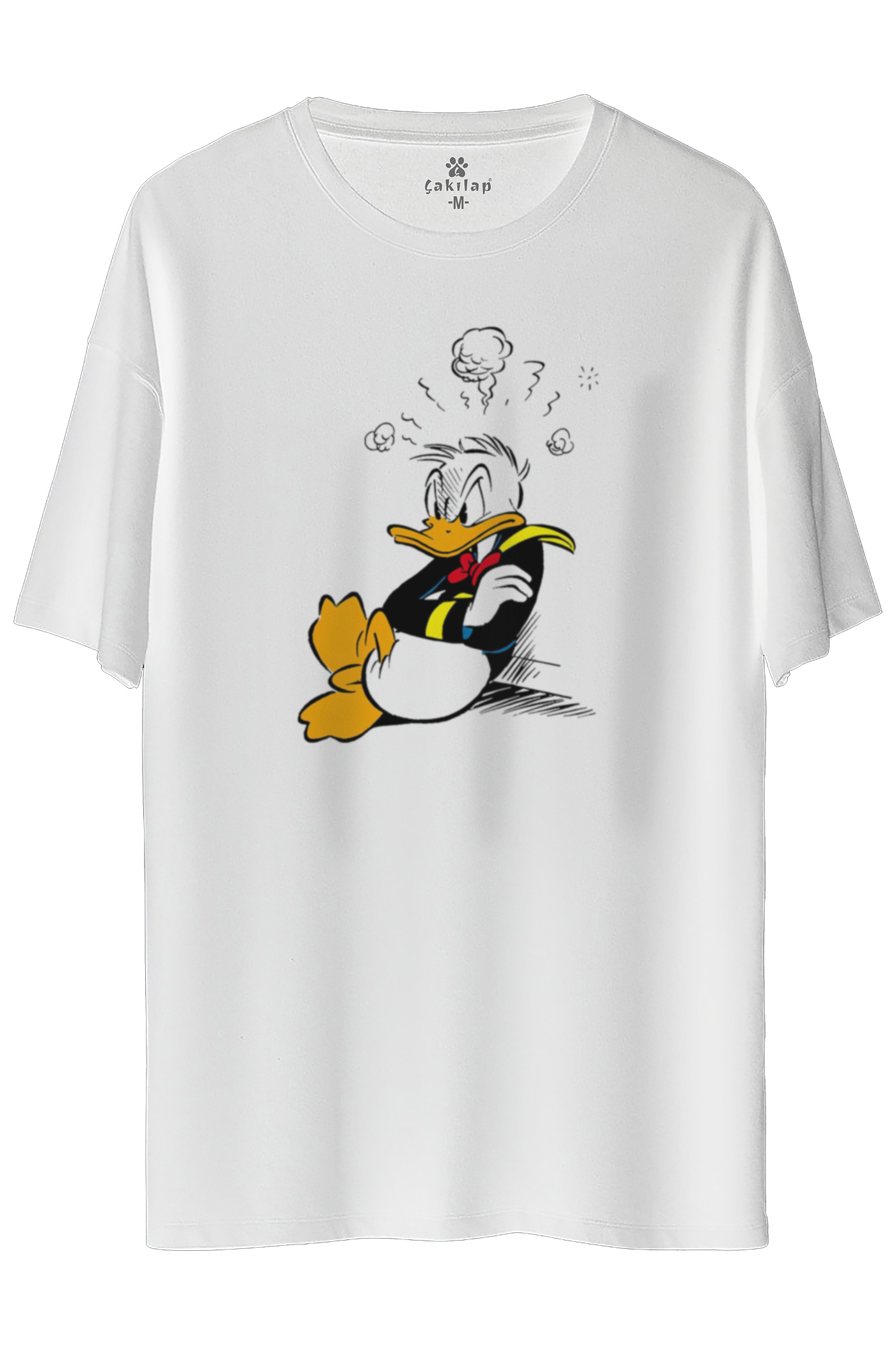 Donald Duck Baskılı Oversize Tişört