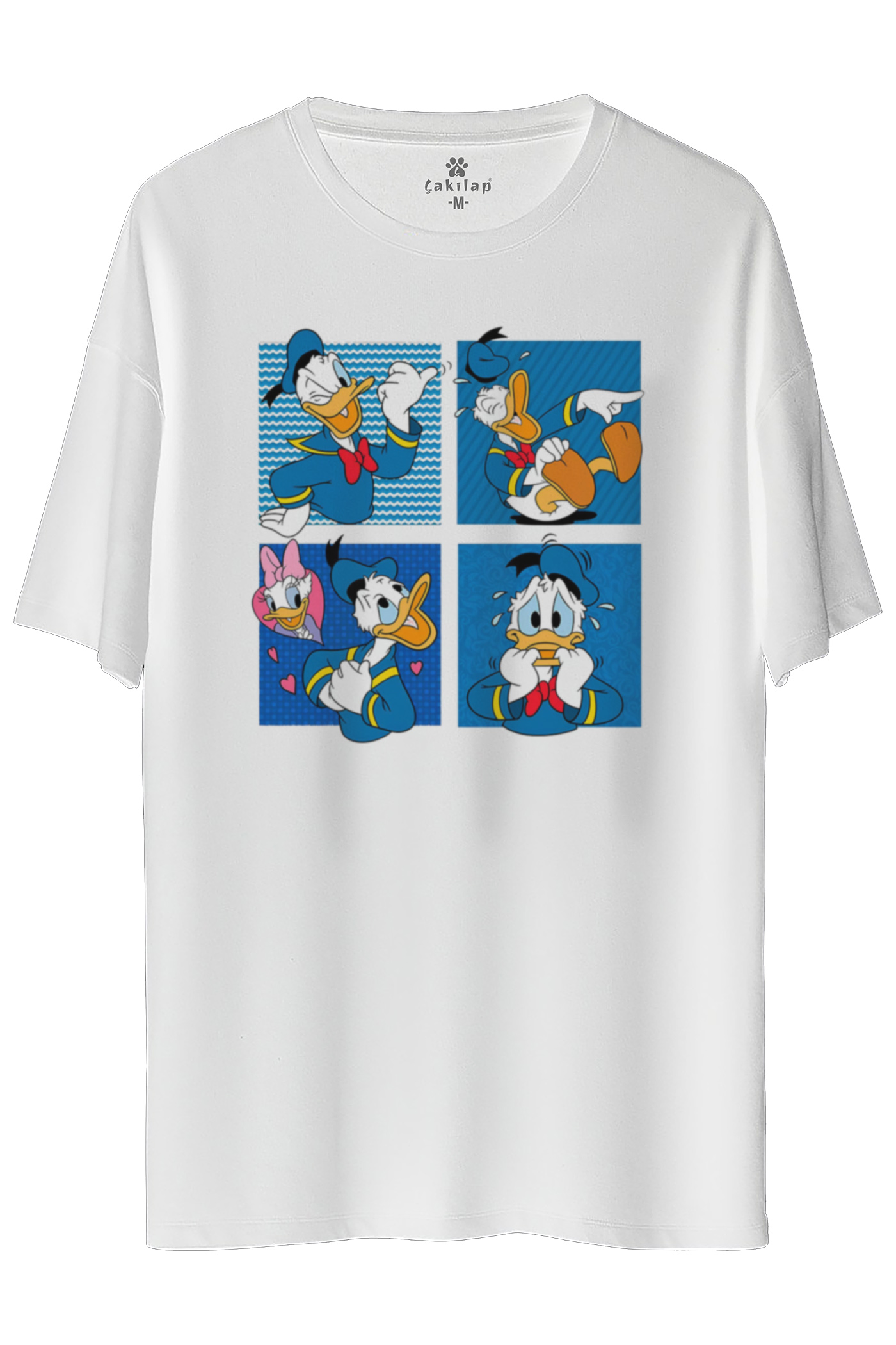 Donald Duck Baskılı Oversize Tişört